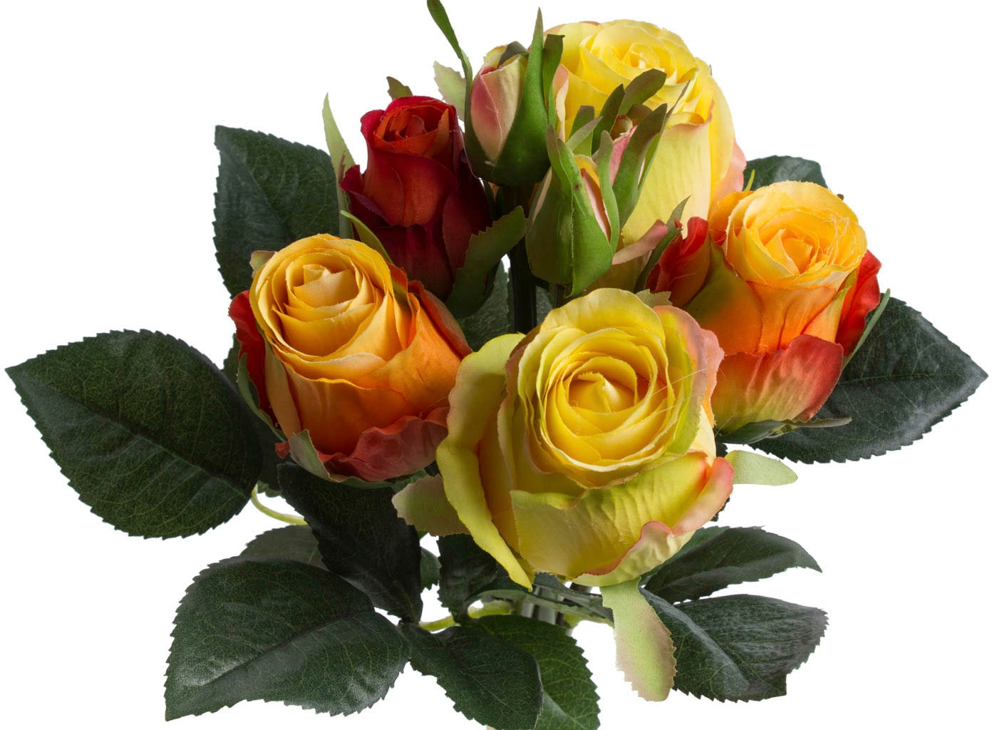 Botanic-Haus Kunstblume »Rosenstrauß und auf Knospen« 5 3 Rosen Rechnung kaufen mit