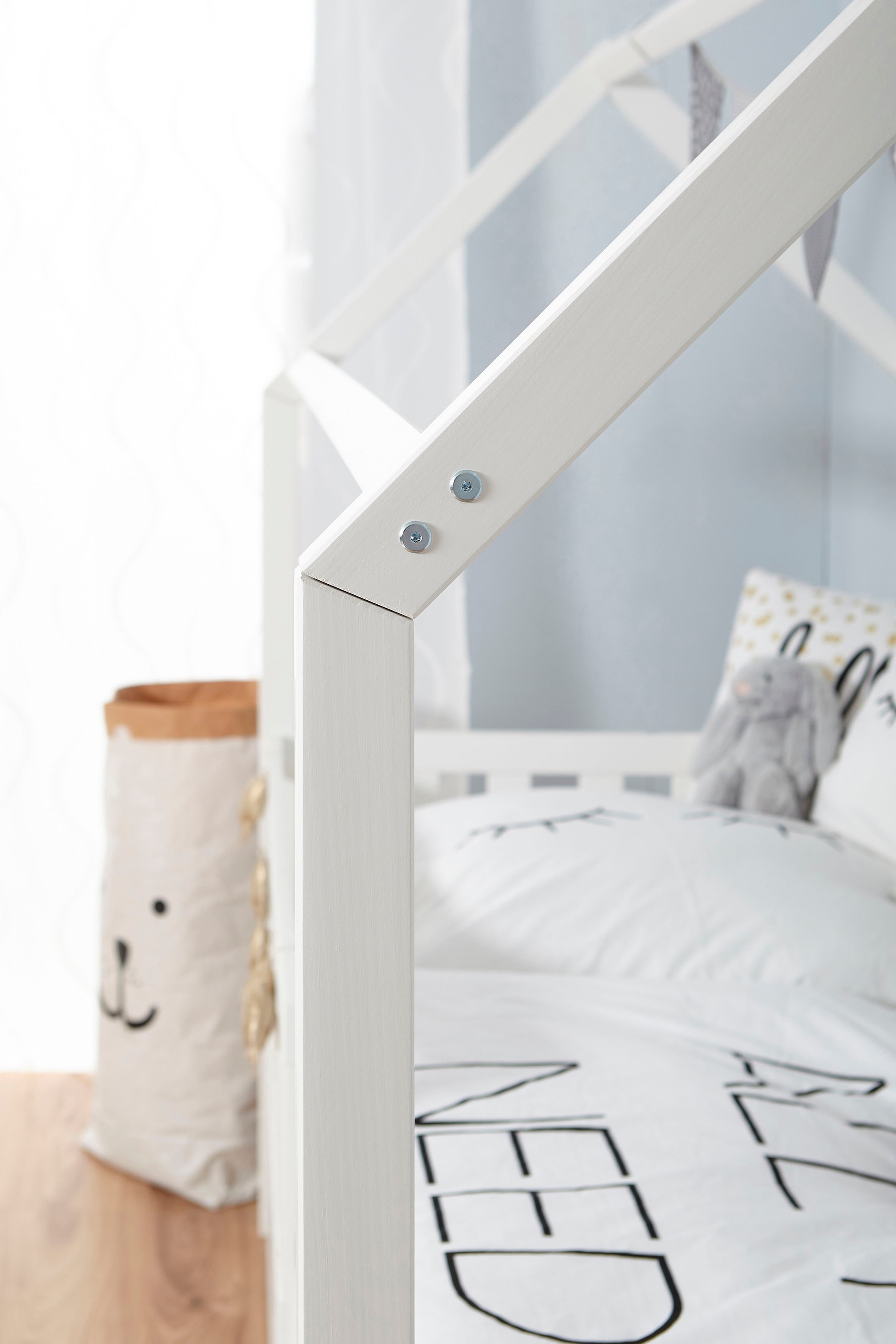 Ticaa Hausbett »Traumhaus«, Hausbett, inkl. Schubkasten und Rollrost
