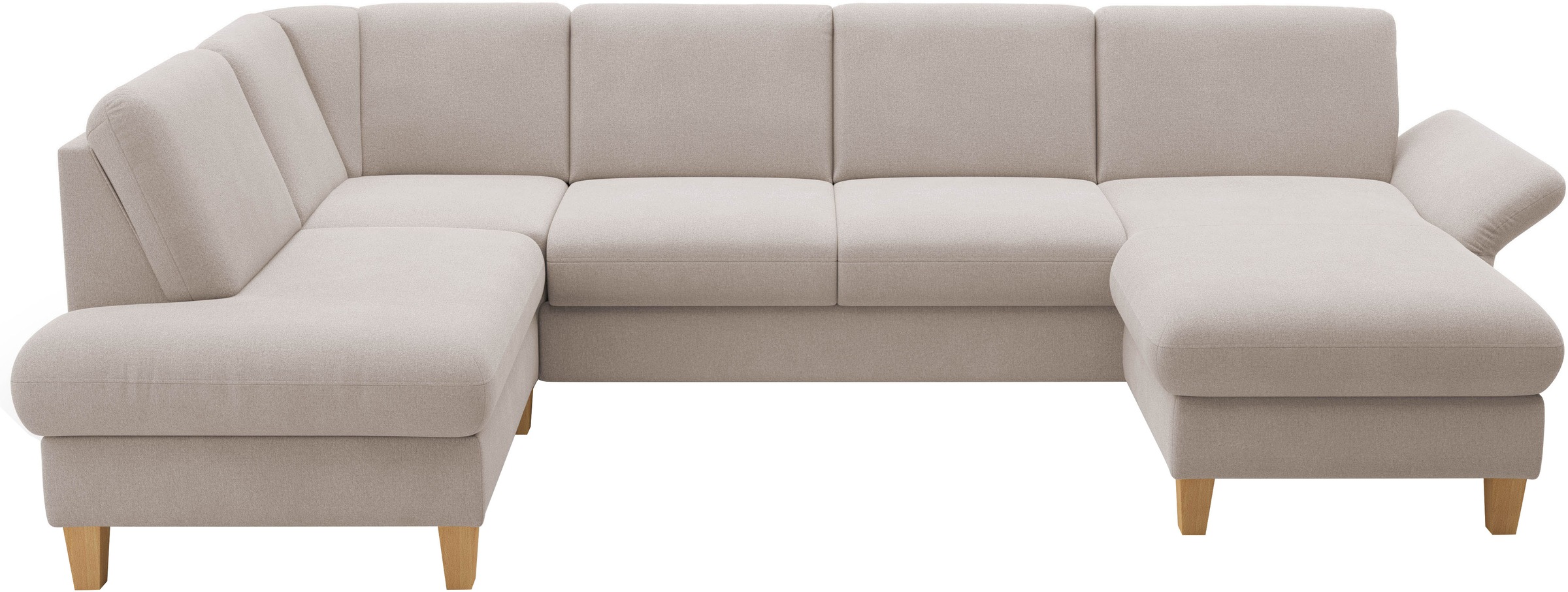 Home affaire Wohnlandschaft "Rochelle, U-Form", optional mit Armteilverstel günstig online kaufen