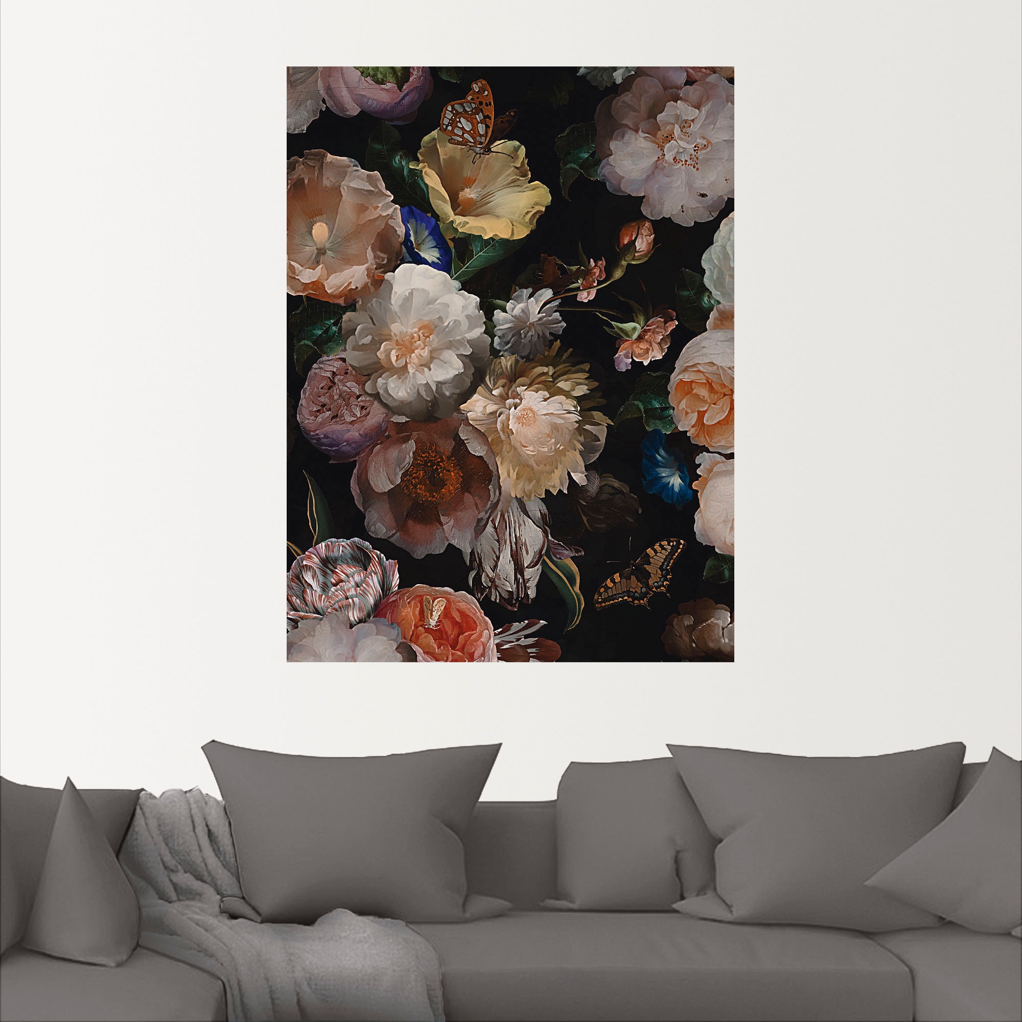 Artland Wandbild »Antike Holländische Blumen«, Blumenbilder, (1 St.), als Alubild, Outdoorbild, Leinwandbild, Poster, Wandaufkleber