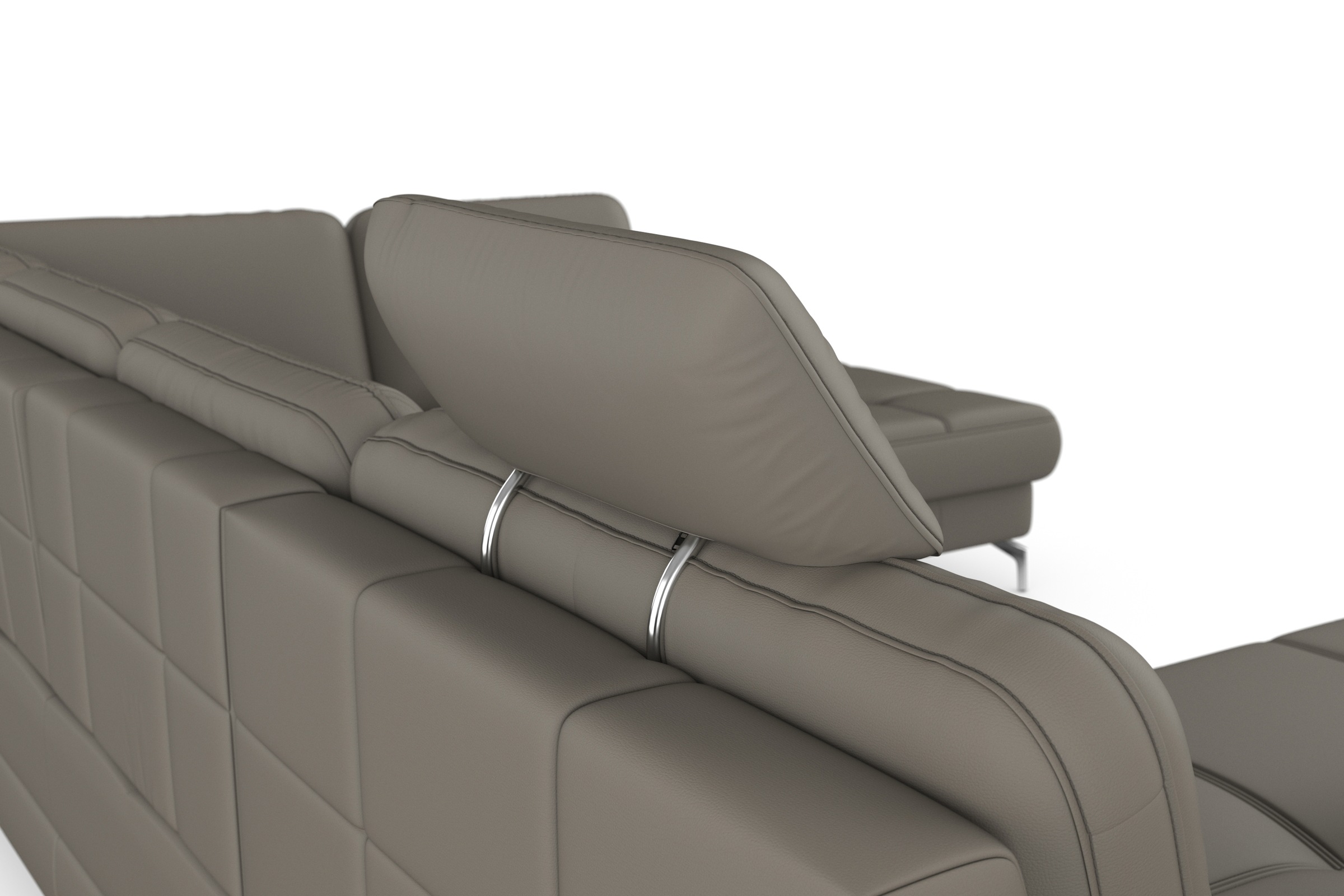 sit&more Wohnlandschaft »Bendigo U-Form«, inklusive Sitztiefenverstellung, Bodenfreiheit 12 cm, in 2 Fußfarben