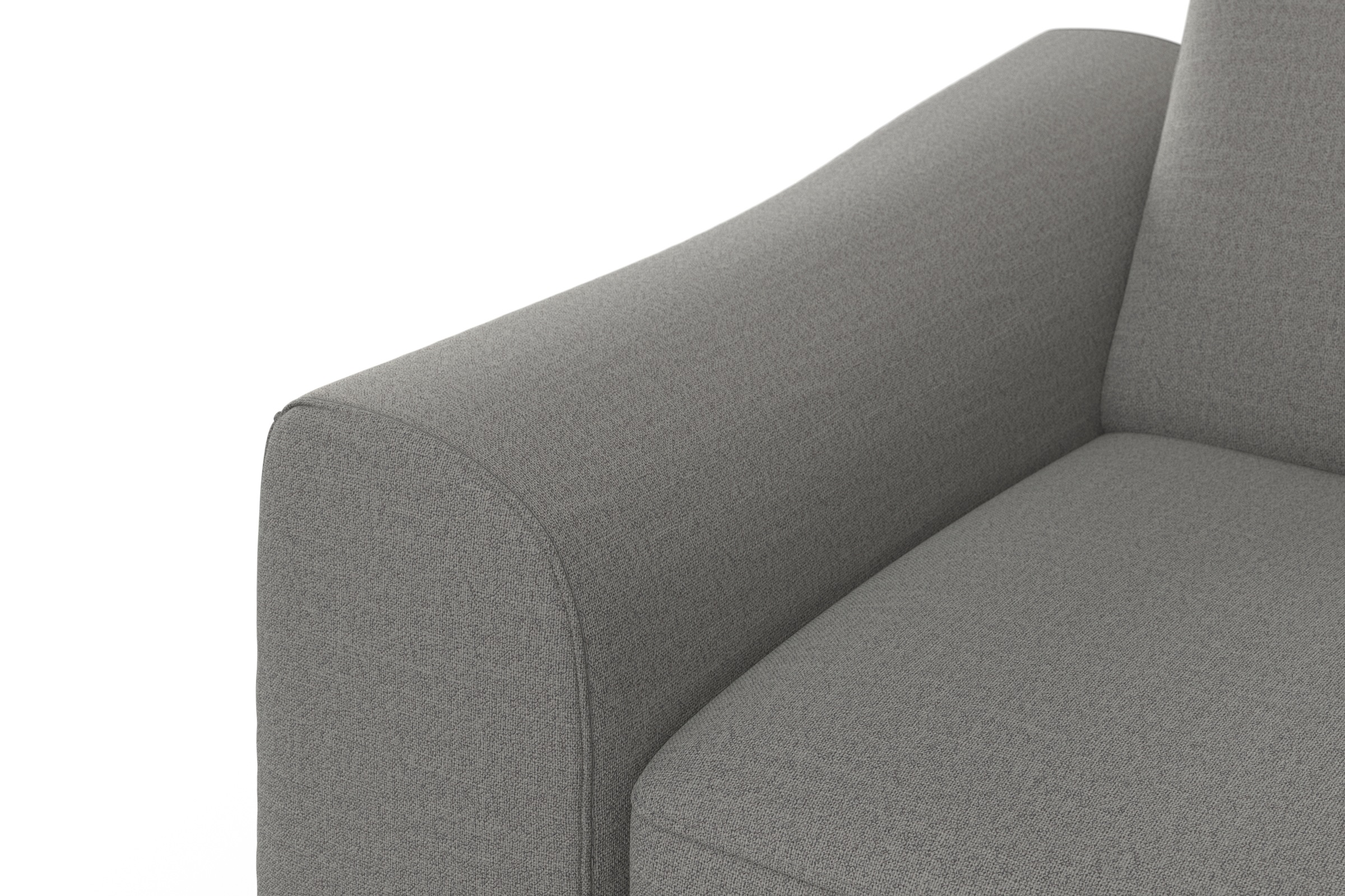 sit&more Ecksofa »Dundee L-Form« mit Federkern und Massivholzfüßen, wahlweise mit Kopfteilverstellung