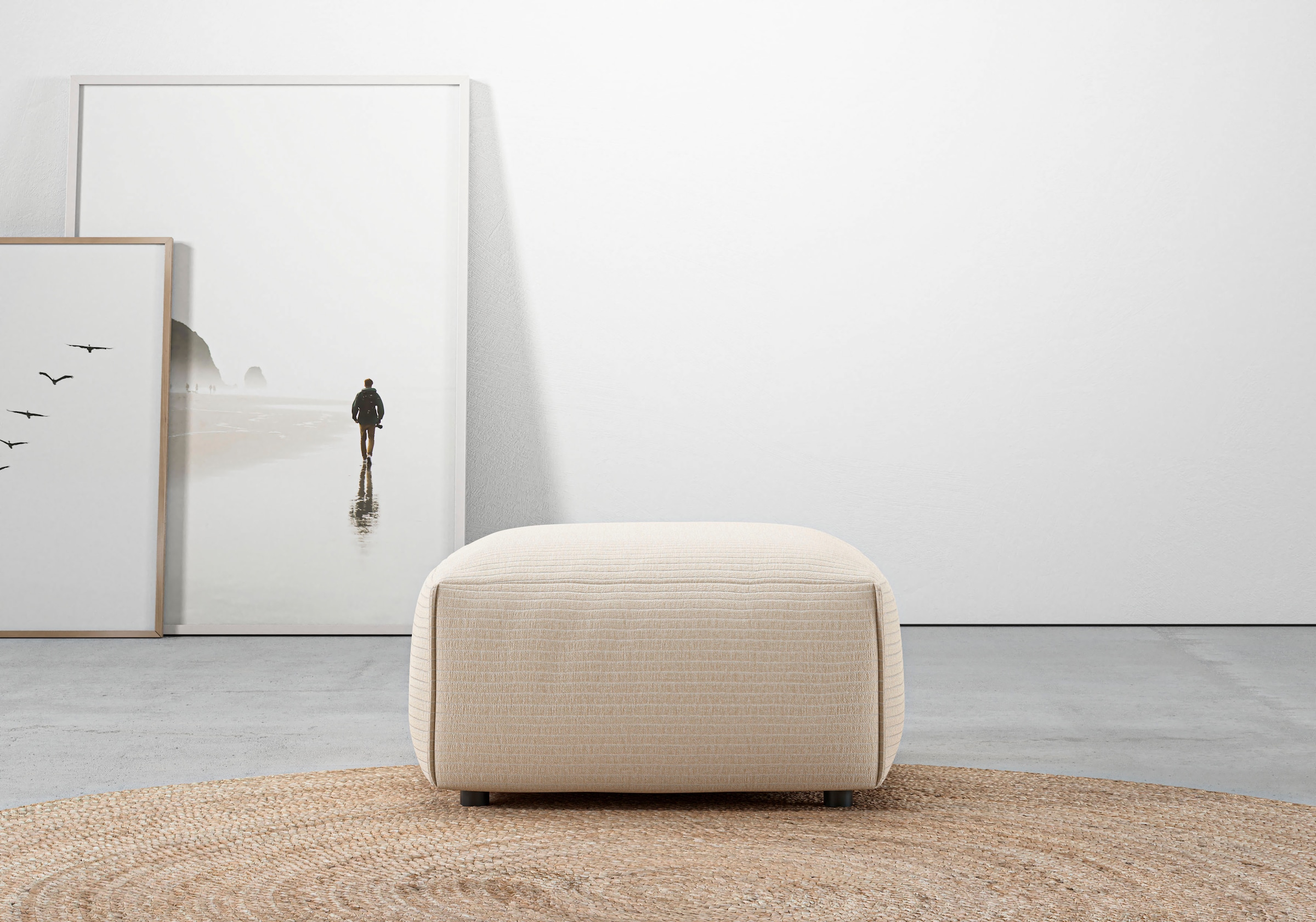 Home affaire Hocker »Glimminge auch in Breitcord, Feincord und Easy care-Be günstig online kaufen