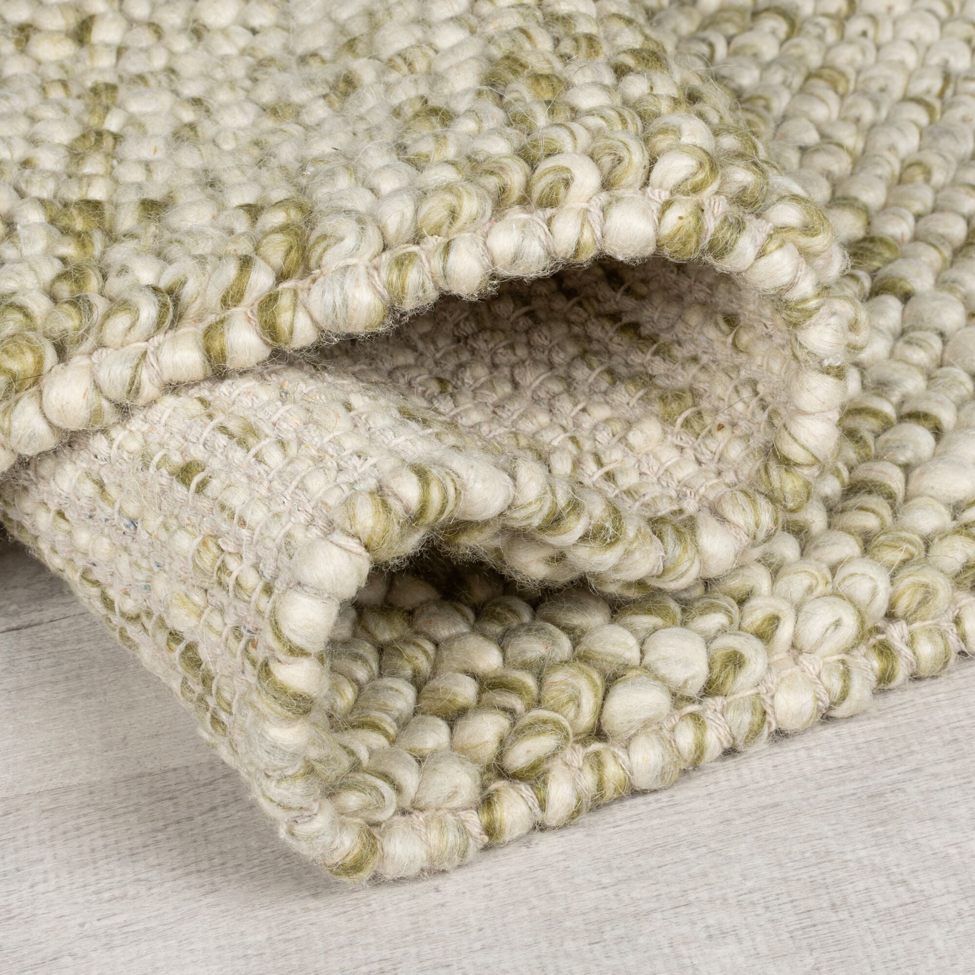 FLAIR RUGS Teppich »Minerals«, rechteckig, 3 mm Höhe, Neutraler Teppich aus mineralischer Wollmischung