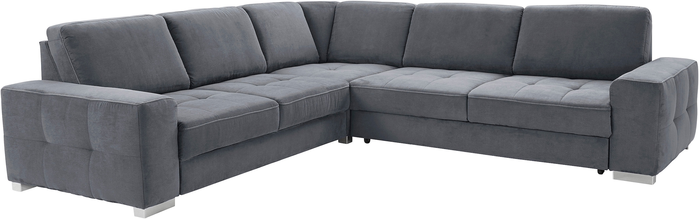 sit&more Ecksofa »Santorini L-Form«, mit Federkern und Sitztiefenverstellung, wahlweise mit Bettfunktion