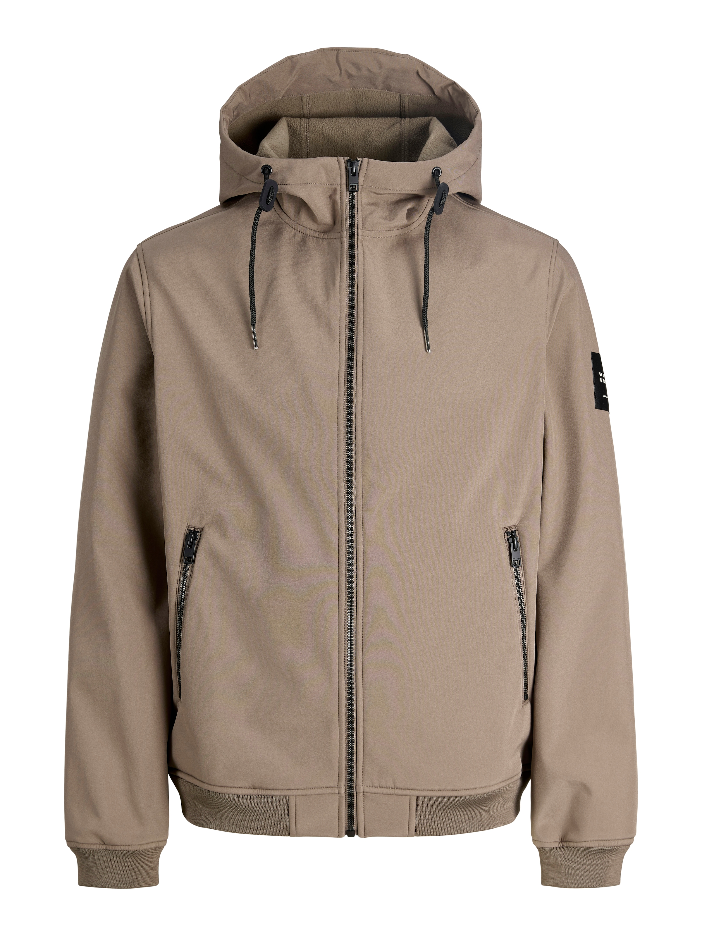 Jack & Jones Softshelljacke »JJEBASIC mit wasserabweisender Funktion« mit Kapuze Kunstfaser, regular fit