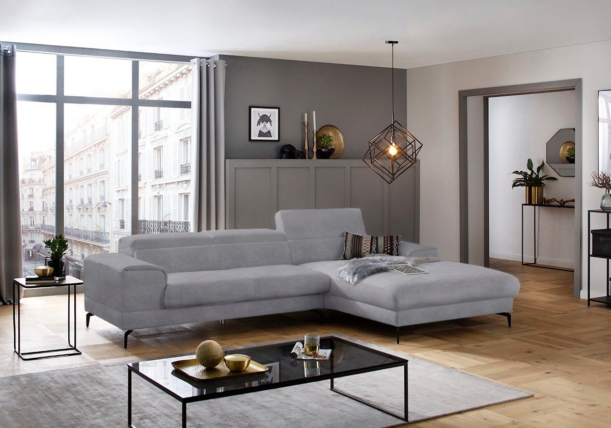 W.SCHILLIG Ecksofa "piedroo, Designsofa mit tollem Sitzkomfort, L-Form", Ko günstig online kaufen