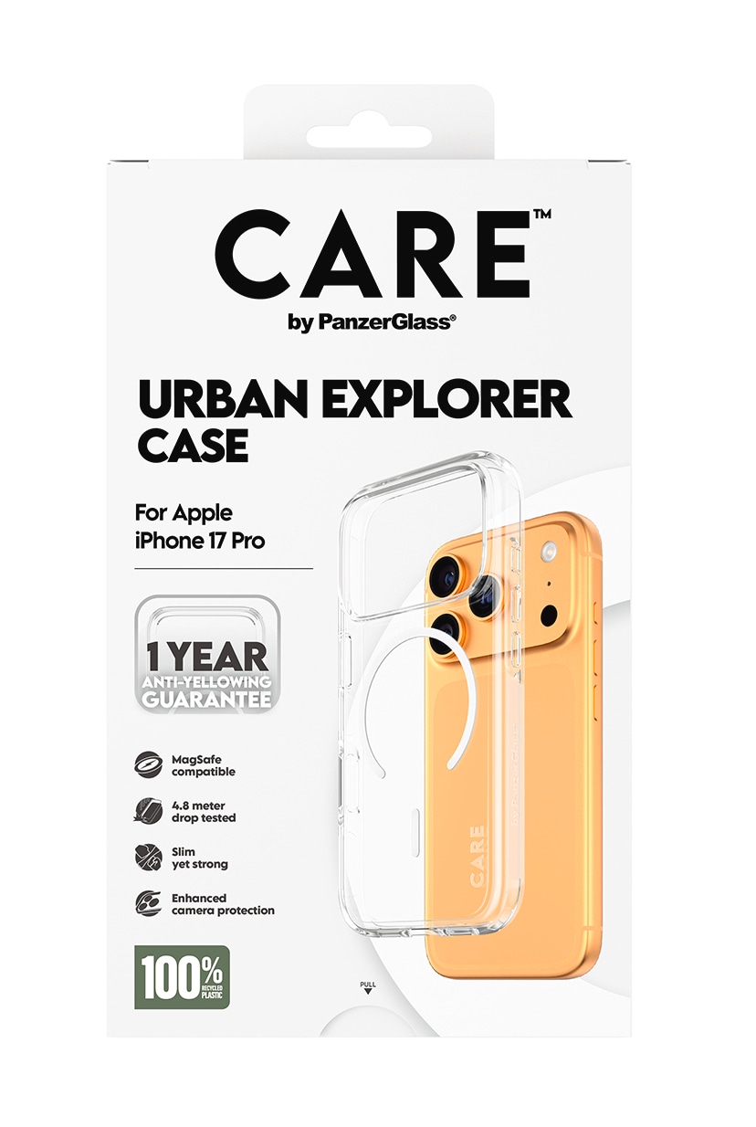 CARE by PanzerGlass Handyhülle »Urban Explorer Case für Apple iPhone 17 Pro« Apple iPhone 17 Pro Backcover, Schutzhülle, Handyschutzhülle, Case, Schutzcase, stoßfest
