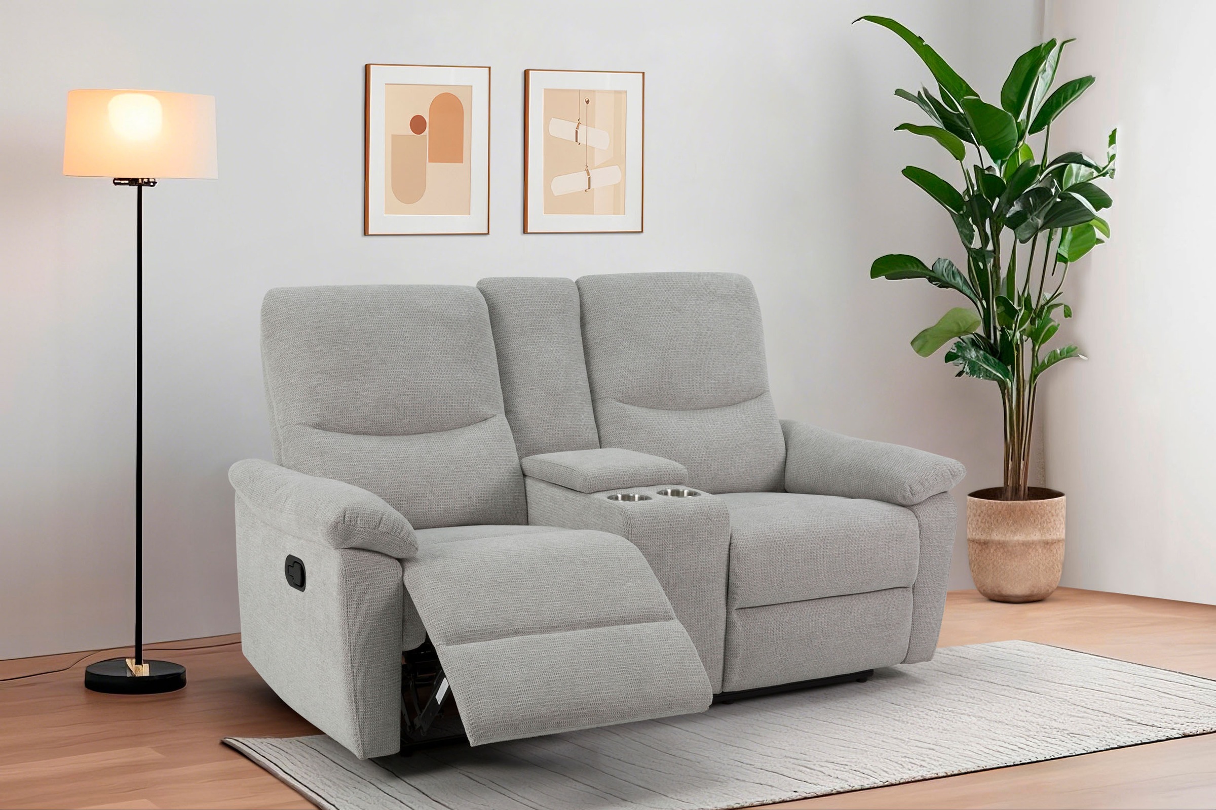Home affaire 2-Sitzer »ODILON, 2er-Kinosofa, TV-Sessel, Mulitmedia-Sofa, St günstig online kaufen