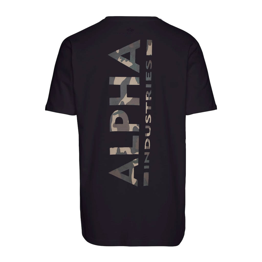 Alpha Industries Rundhalsshirt »Back Tee Camo Print«