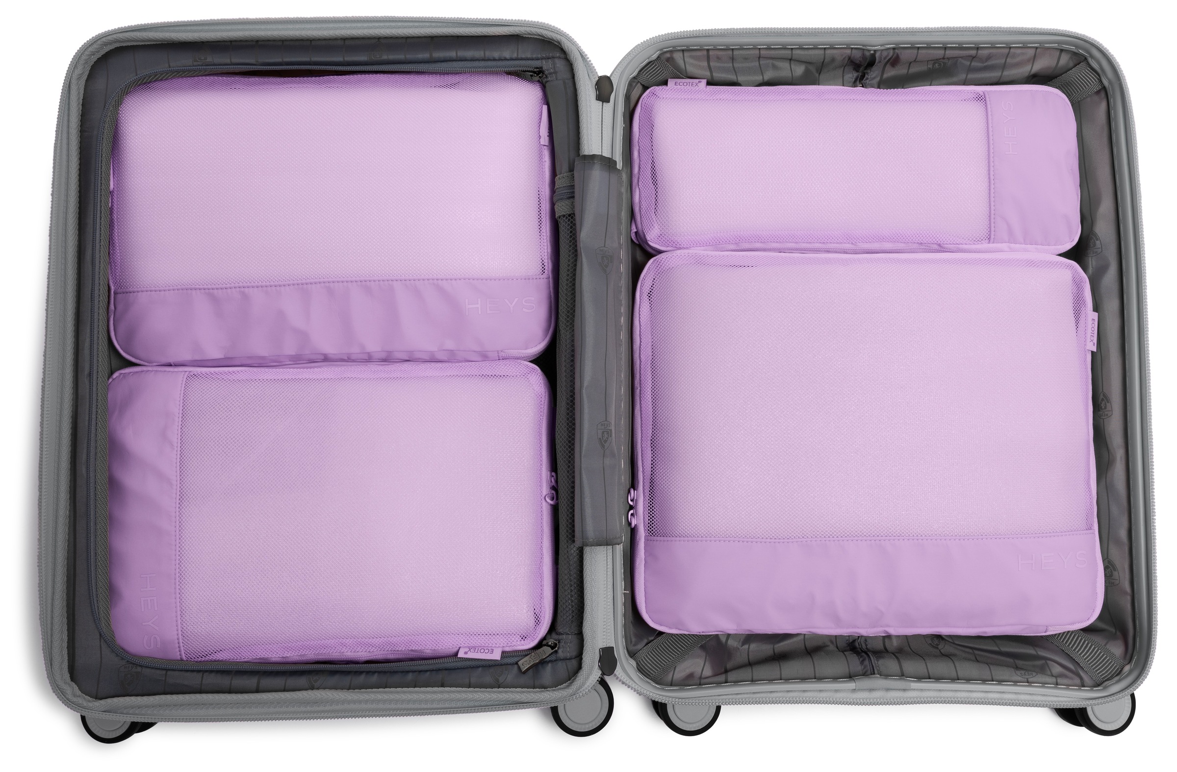 Heys Kofferorganizer »Ecotex Compression Packing Cube«, (Set, 4 tlg.), komprimierbare Packwürfel, Packtaschen, Organizer für Koffer