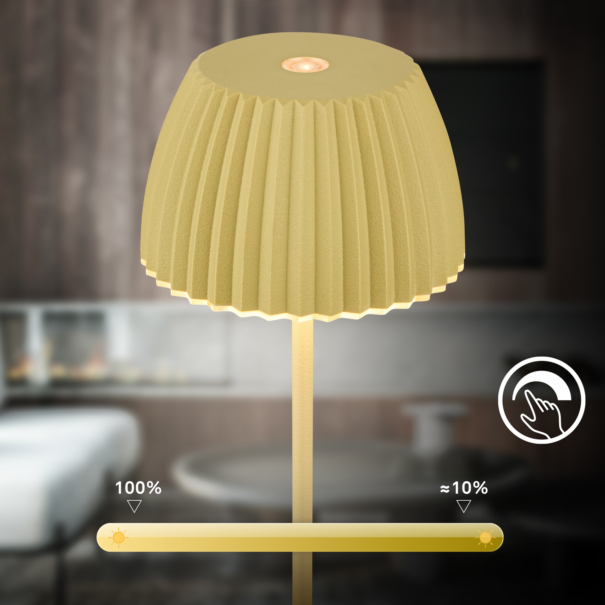 Briloner Leuchten LED Tischleuchte »Akku LED Tischleuchte, mini, grün«