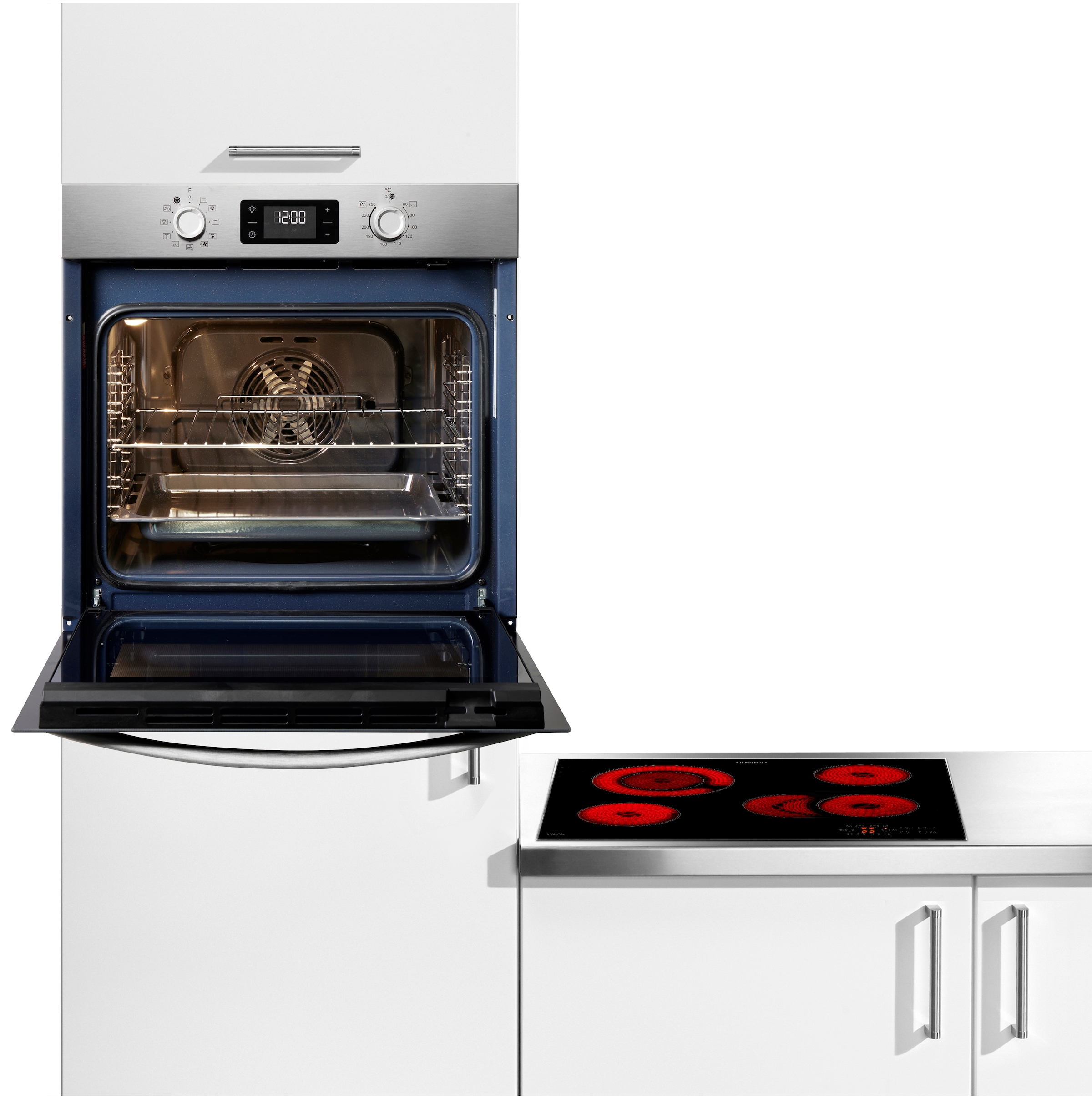 Privileg Backofen-Set Materia »PBA285HR0I« Hydrolyse Set, 2 Stk. tlg. ECO Heißluft - saftigen Braten durch gleichmäßige Luftverteilung