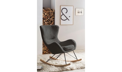 INOSIGN Sessel »Pia«, Loungesessel aus Cord, in 2 Größen, mit Schlaffunktion,  Pouf-Funktion. auf Rechnung kaufen
