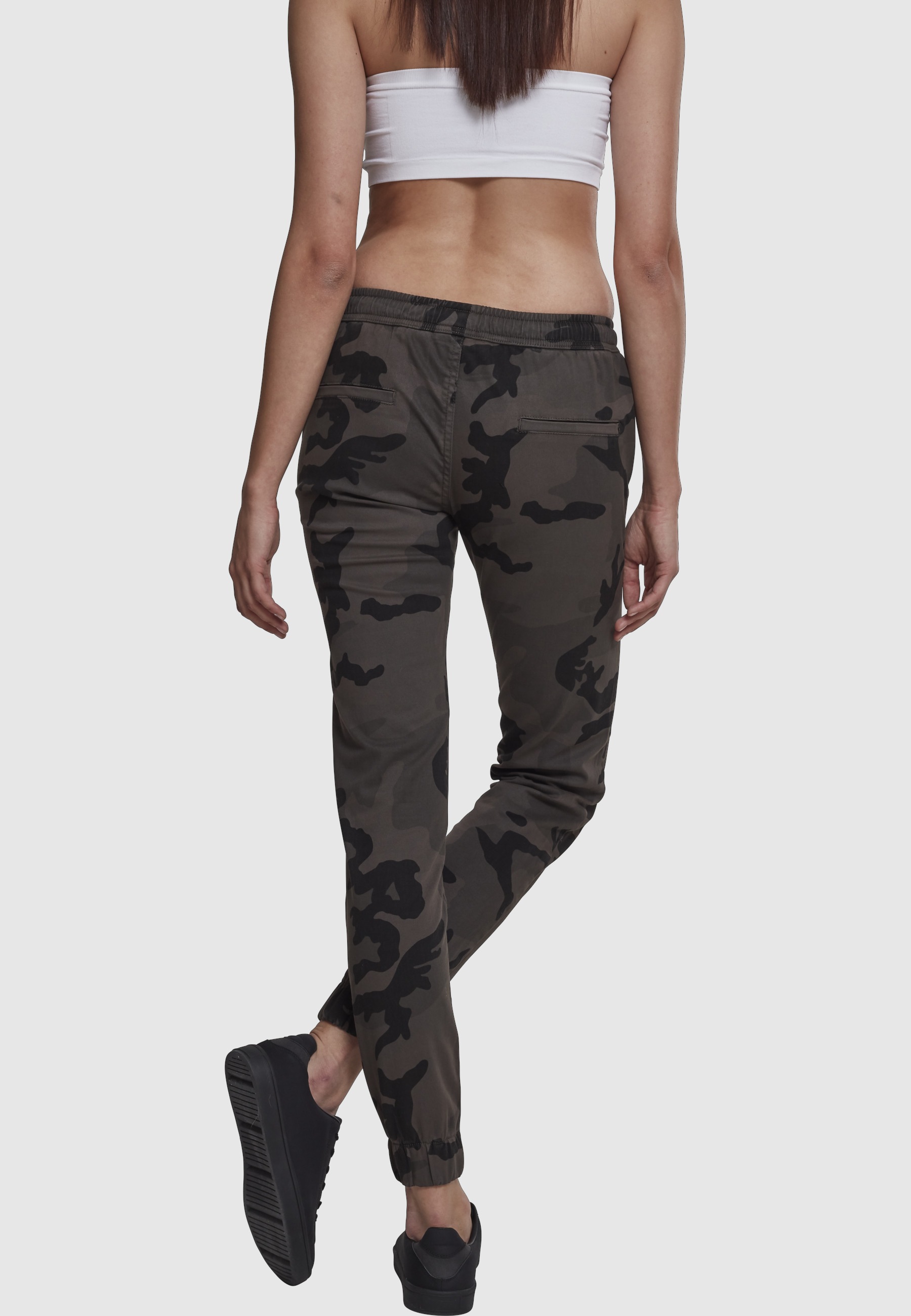 URBAN CLASSICS Cargohose »Urban Classics Damen Ladies Camo Jogging Pants«