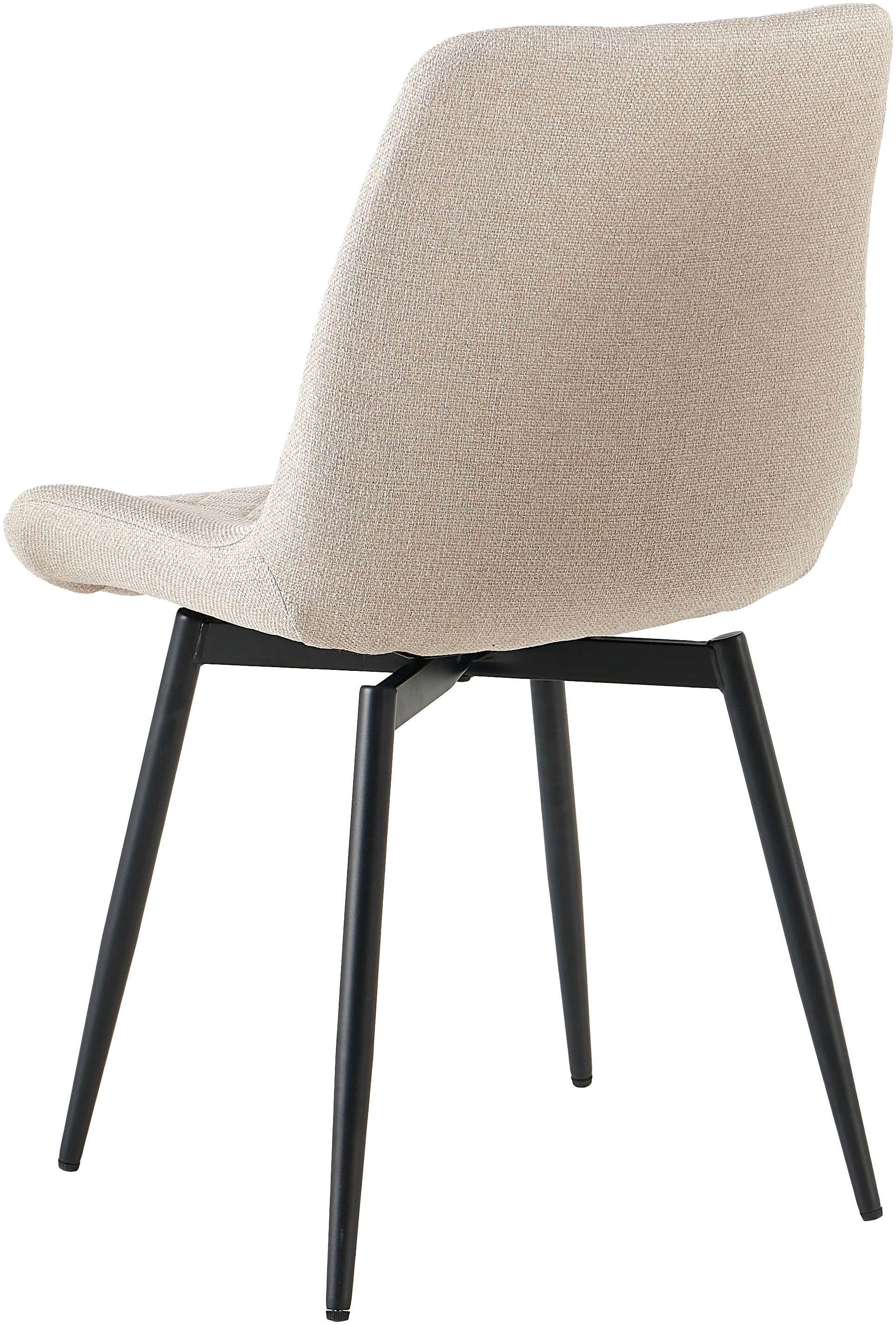 OTTO home Esszimmerstuhl »Juniper« () 2 Stk.Stuhl aus Webstoff mit moderner Rautensteppung und 360° Drehfunktion