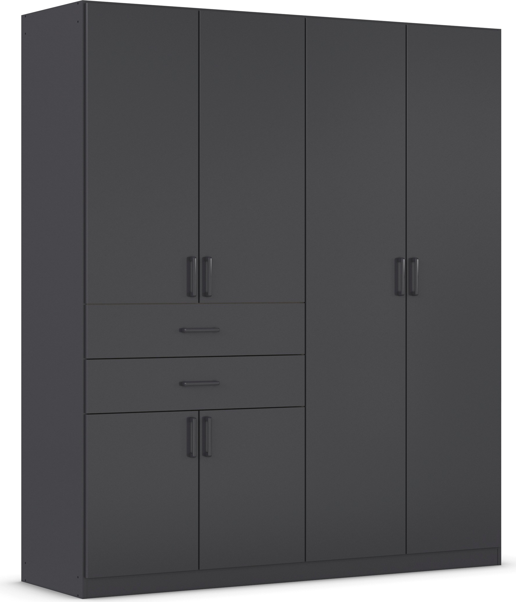 rauch Drehtürenschrank »Kleiderschrank Schrank Garderobe MAIKA mit Dekor-Front«, 2 Schubladen, in verschiedenen Breiten, Höhen, Farben, MADE IN GERMANY