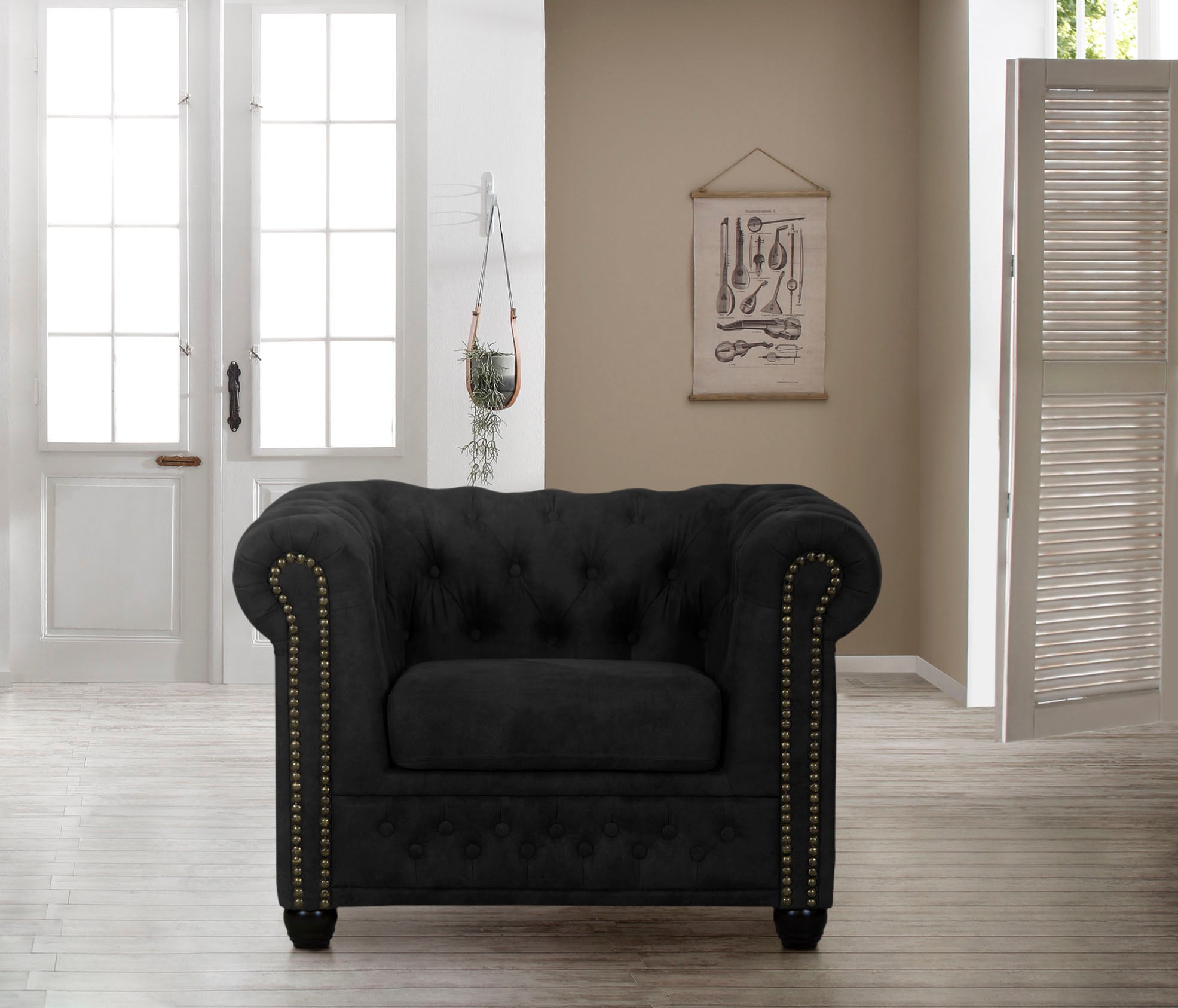 Home affaire Chesterfield-Sessel »Rysum Sessel«, passend zur Serie "Rysum" B/T/H: 94/86/72 cm