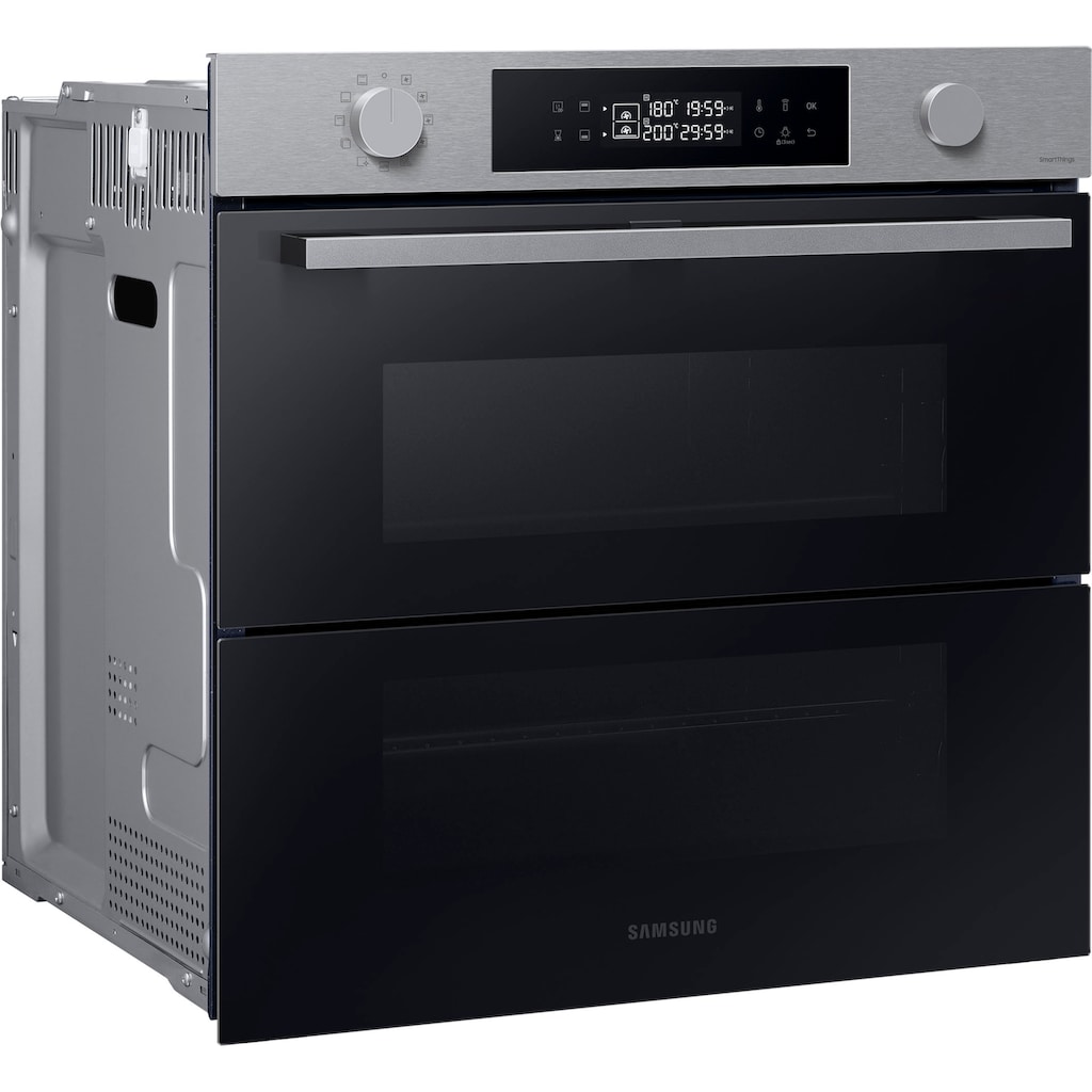 Samsung Pyrolyse Backofen »NV7B4530ZAS«, NV7B4530ZAS, Pyrolyse-Selbstreinigung, Dual Cook Flex – Ein Ofen. Zwei Garräume. Maximale Flexibilität.