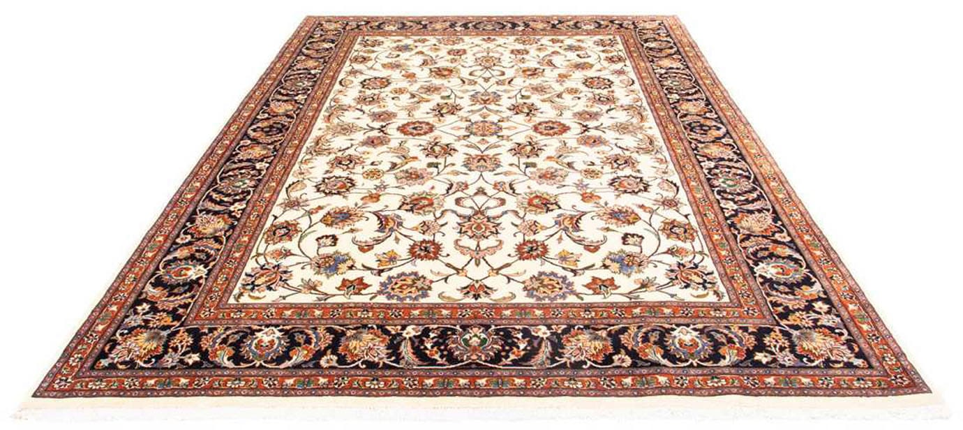 morgenland Wollteppich »Kaschmar Blumenmuster Blu scuro 278 x 213 cm«, rech günstig online kaufen