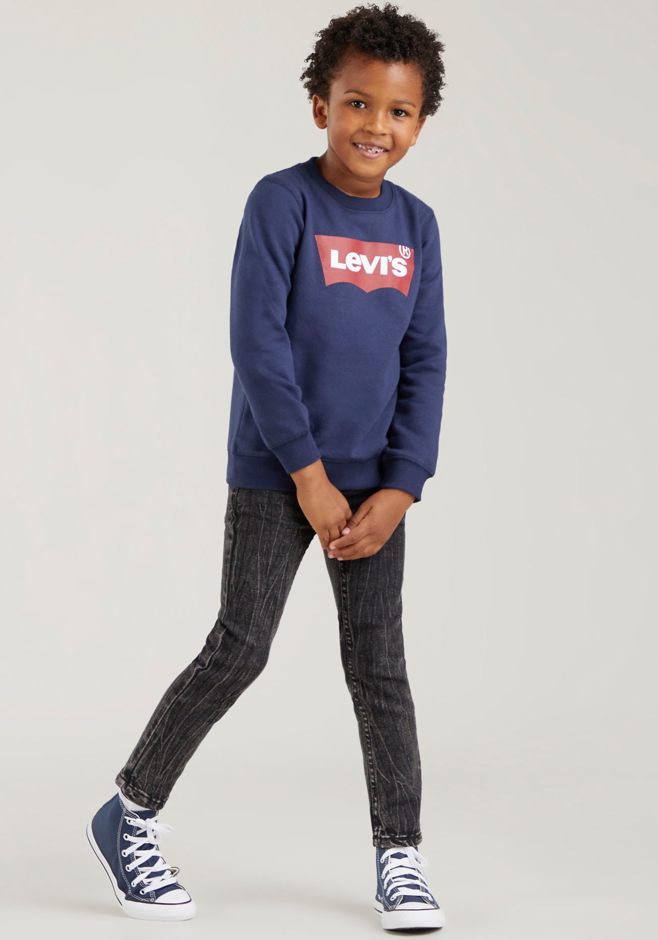 Levi's® Kids Sweatshirt »LVB LVB FRENCH TERRY BATWING«, mit großem Logo