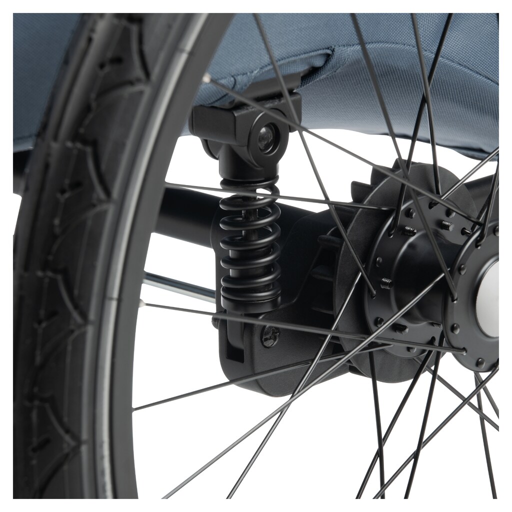 Hauck Fahrradkinderanhänger »2in1 Bike Trailer und Buggy Dryk Duo Plus, dark blue«