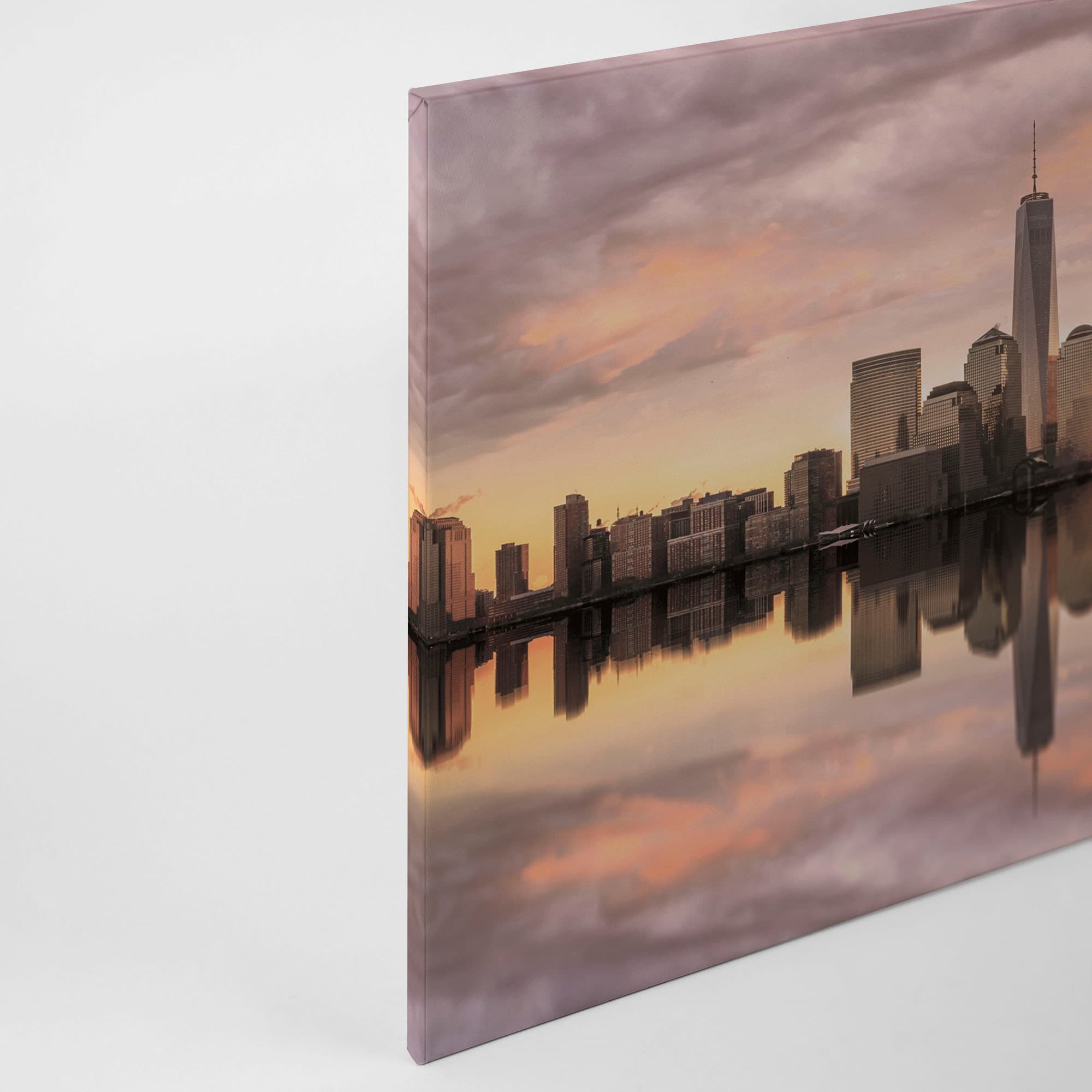 A.S. Création Leinwandbild »Skyline NY«, Kunst-New York-Kinder, (1 St.), Skyline Bild Keilrahmen Großstadt Leinwand-Bild Wohnzimmer modern Wand