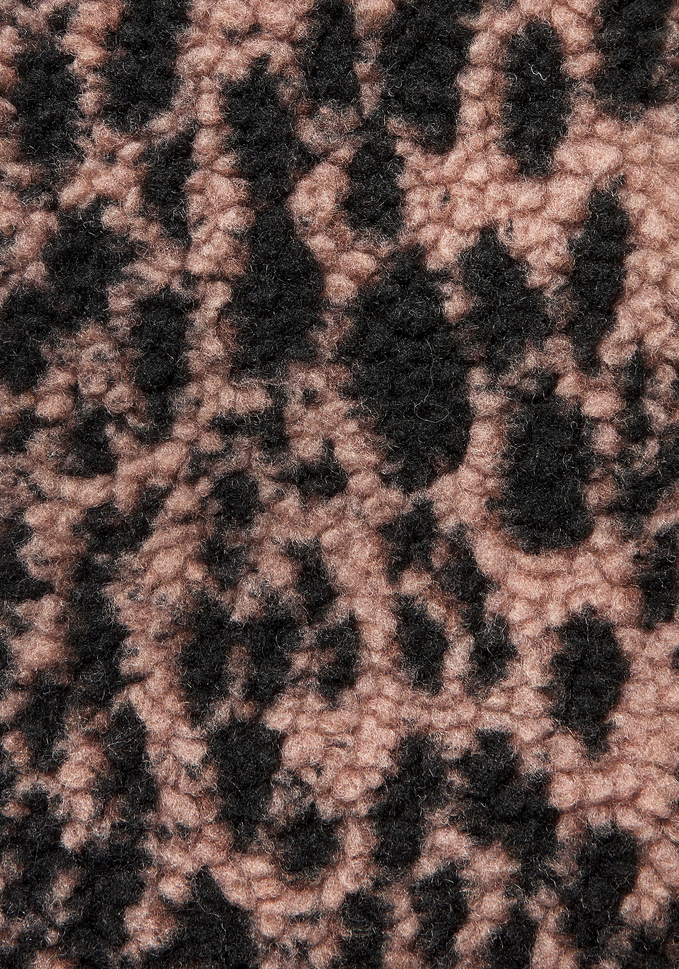 LASCANA Fleecejacke im Leomuster in weicher Fleece-Qualität