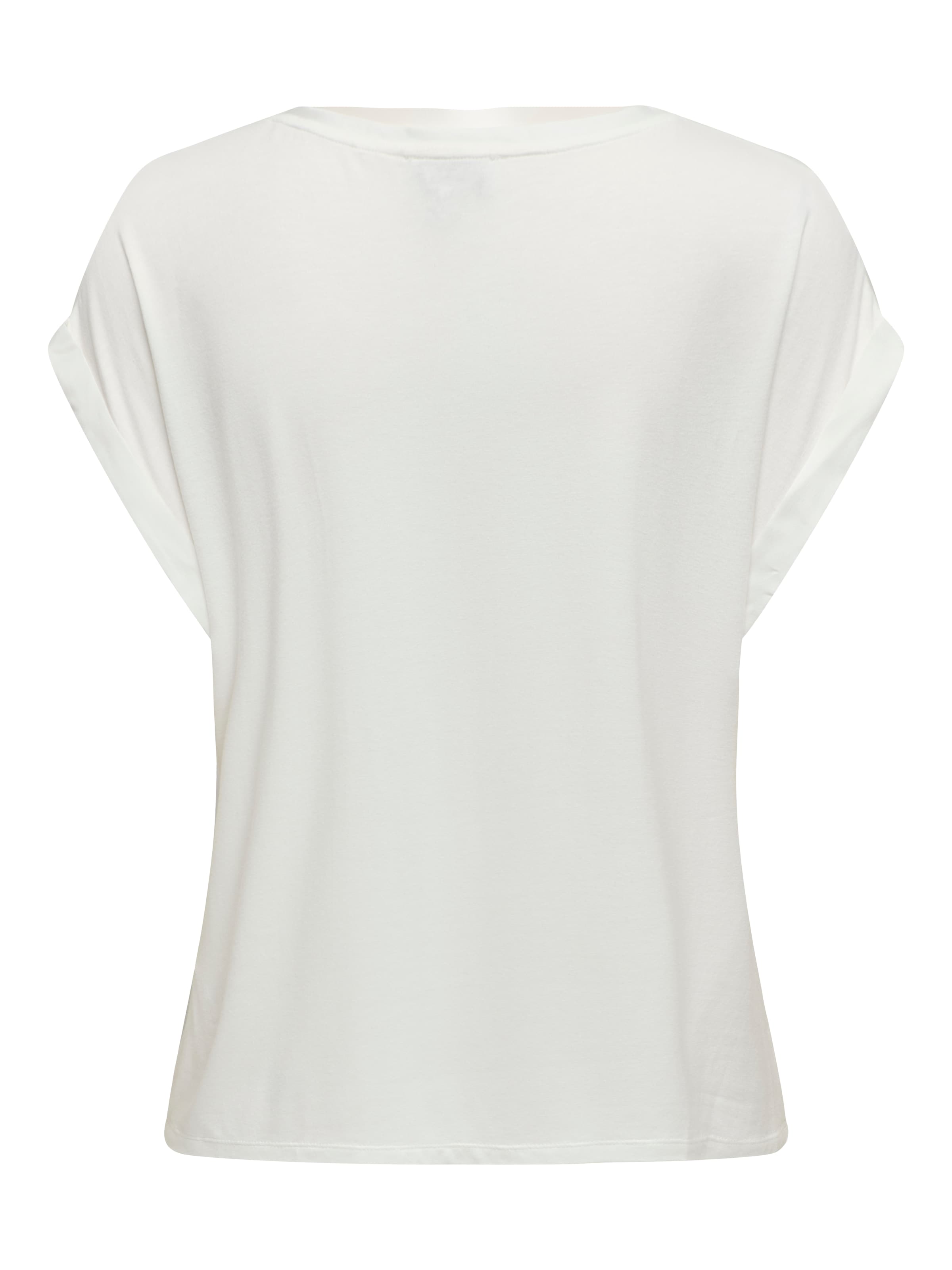 ONLY Kurzarmshirt »ONLLIEKE – Locker geschnitten mit Rundhals für Alltag und Büro«, regular fit, Web, Polyester, Rundhals, unifarben