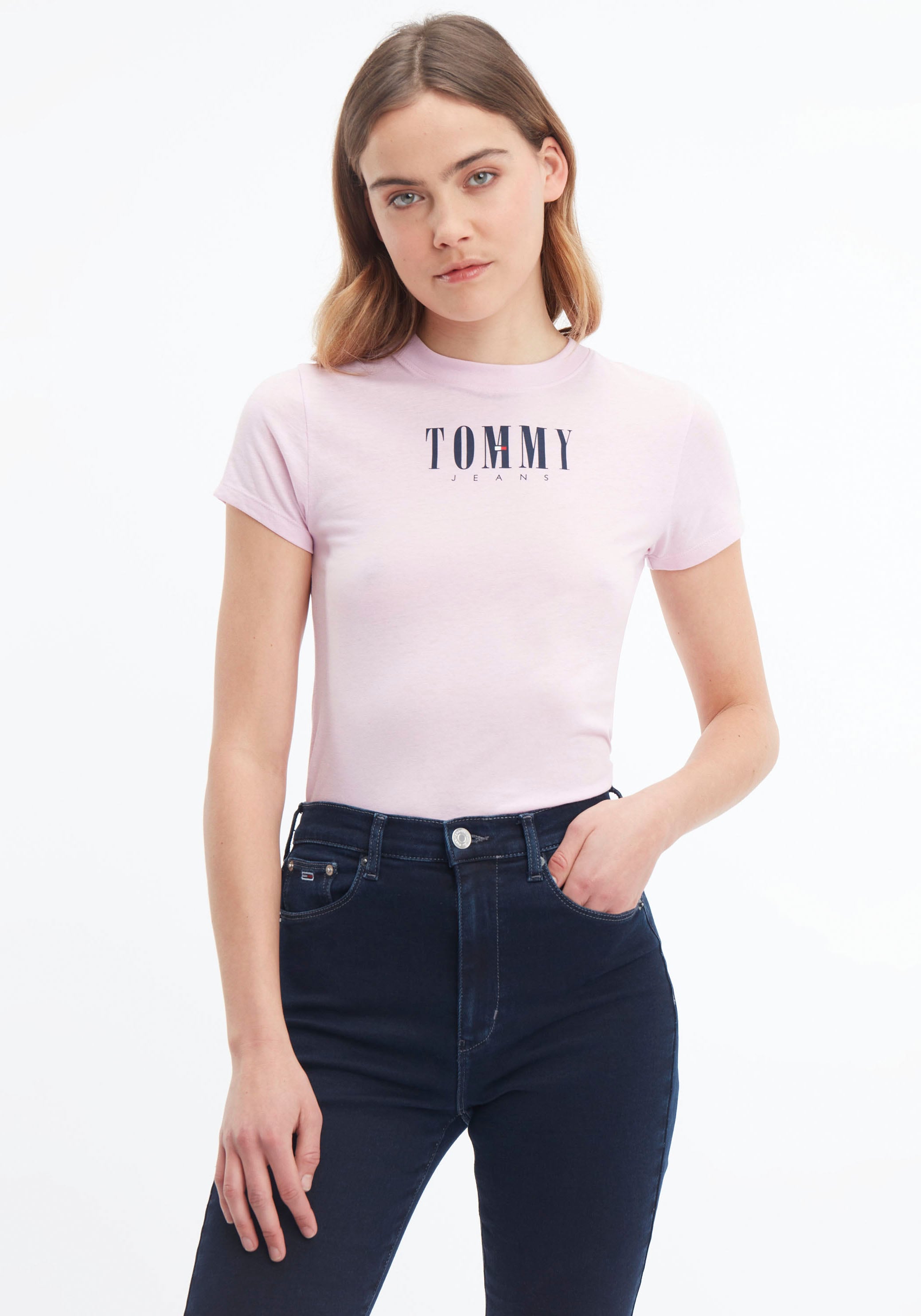 Jeans »TJW 2 online SS«, Jeans LOGO Tommy kaufen mit ESSENTIAL Tommy Kurzarmshirt BABY Logo-Schriftzug
