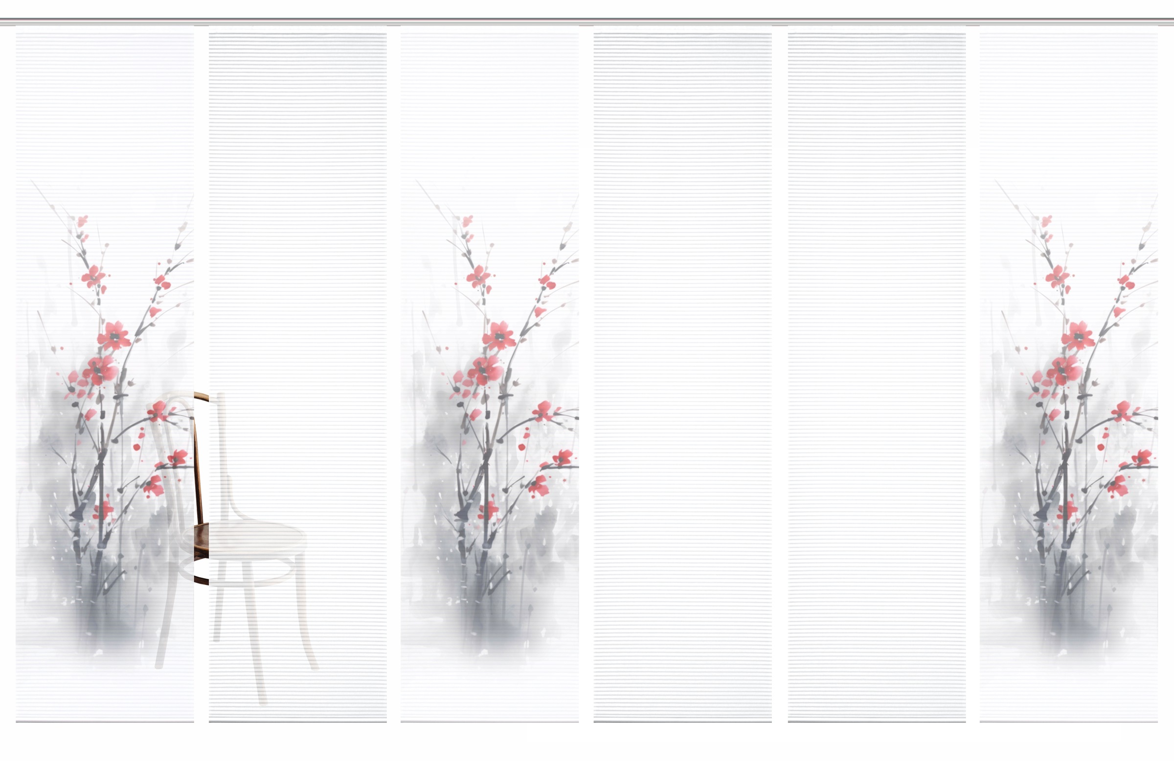 HOME in green Schiebegardine »BELMIRA« Paneelwagen 6 Stk. tlg. SET DIGITALD günstig online kaufen