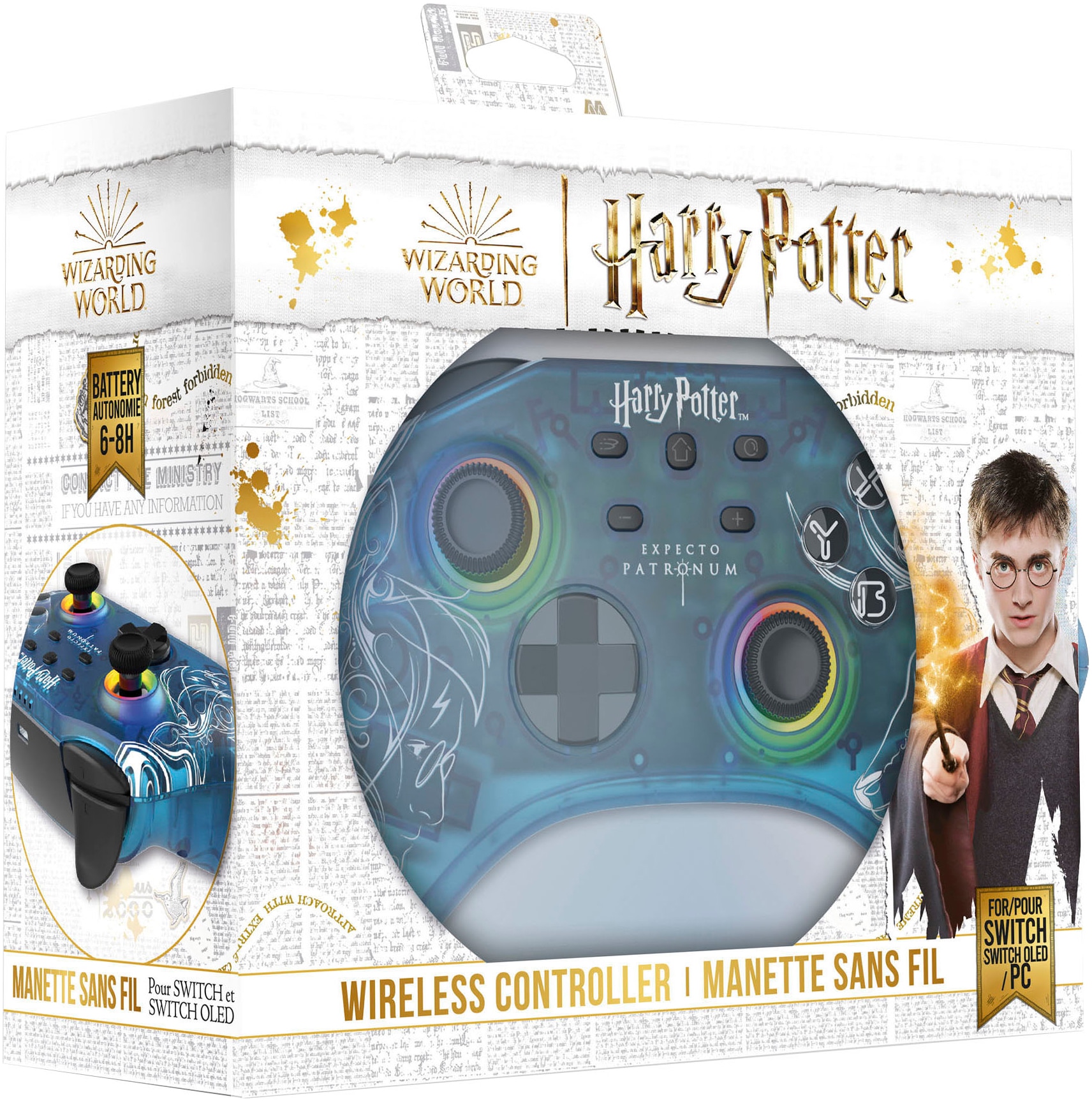 Freaks and Geeks Nintendo-Controller »Harry Potter Afterglow Patronus Wireless«