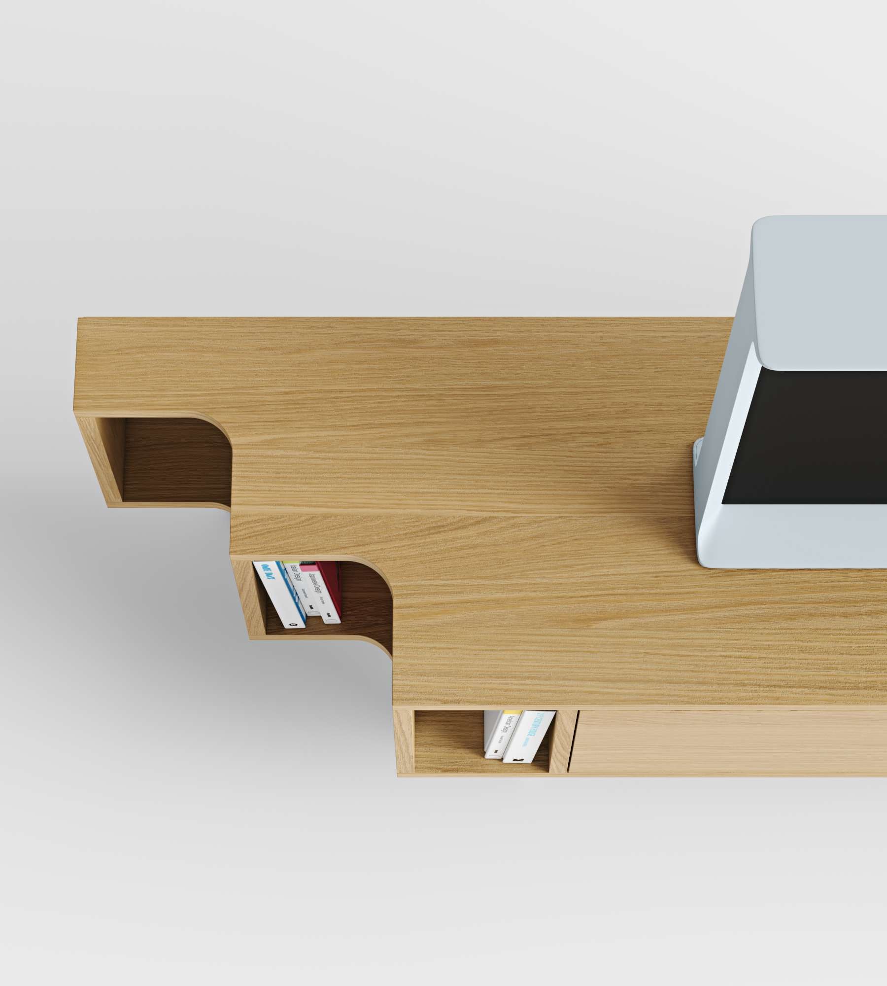 Woodman TV-Board »Shift«, mit Echtholzfurnier aus Eiche, Breite 189 cm, mit Push-to-Open