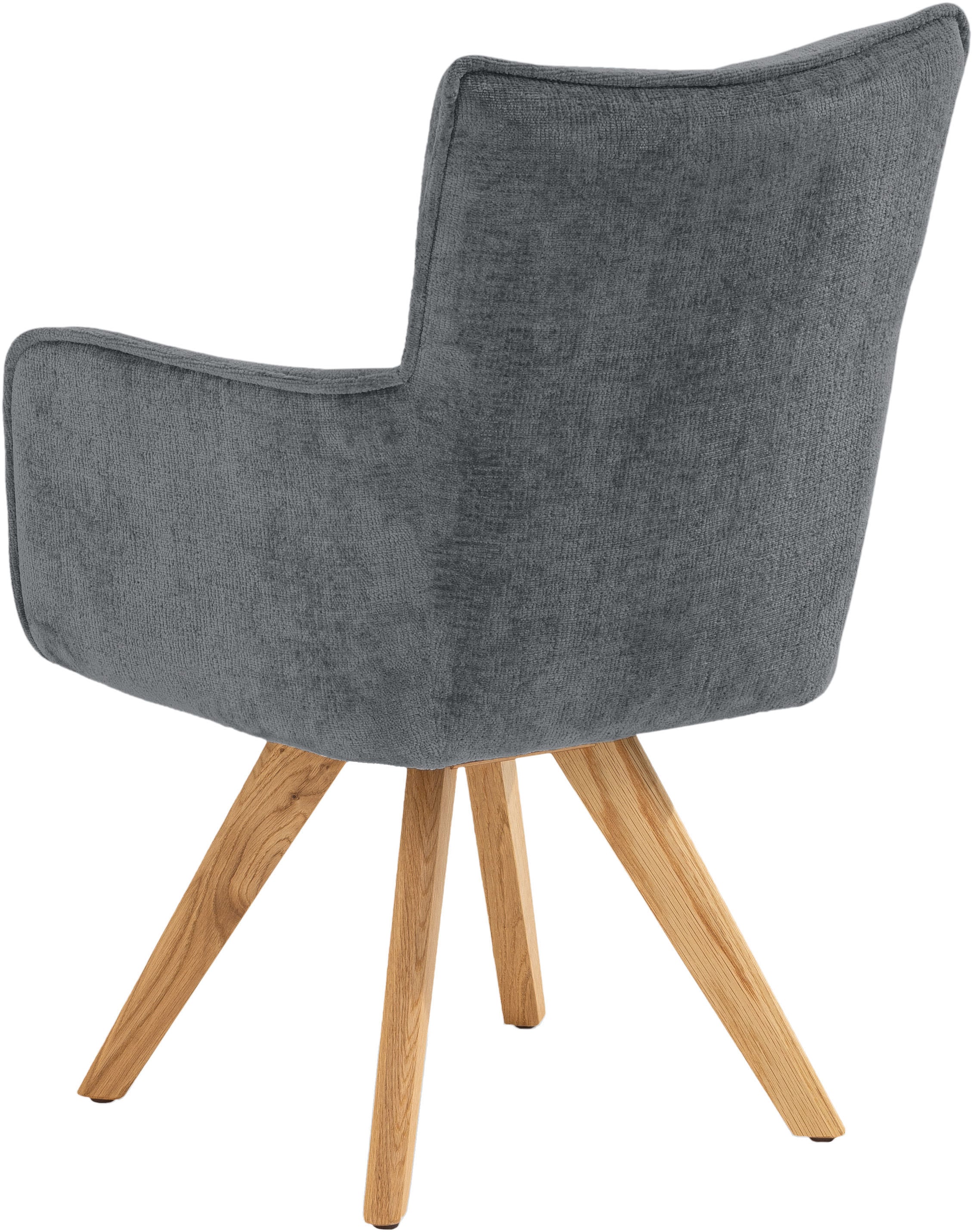 set one by Musterring Armlehnstuhl »Tucson« (Set) 2er-Set, drehbar mit Rückholfunktion, Stativgestell aus Eiche massiv