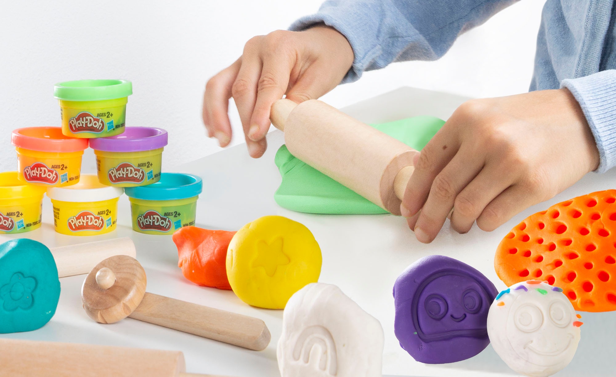 roba® Kindersitzgruppe »Play-Doh«, (Set), inkl. 3D Kreativmatte, Knete und Zubehör