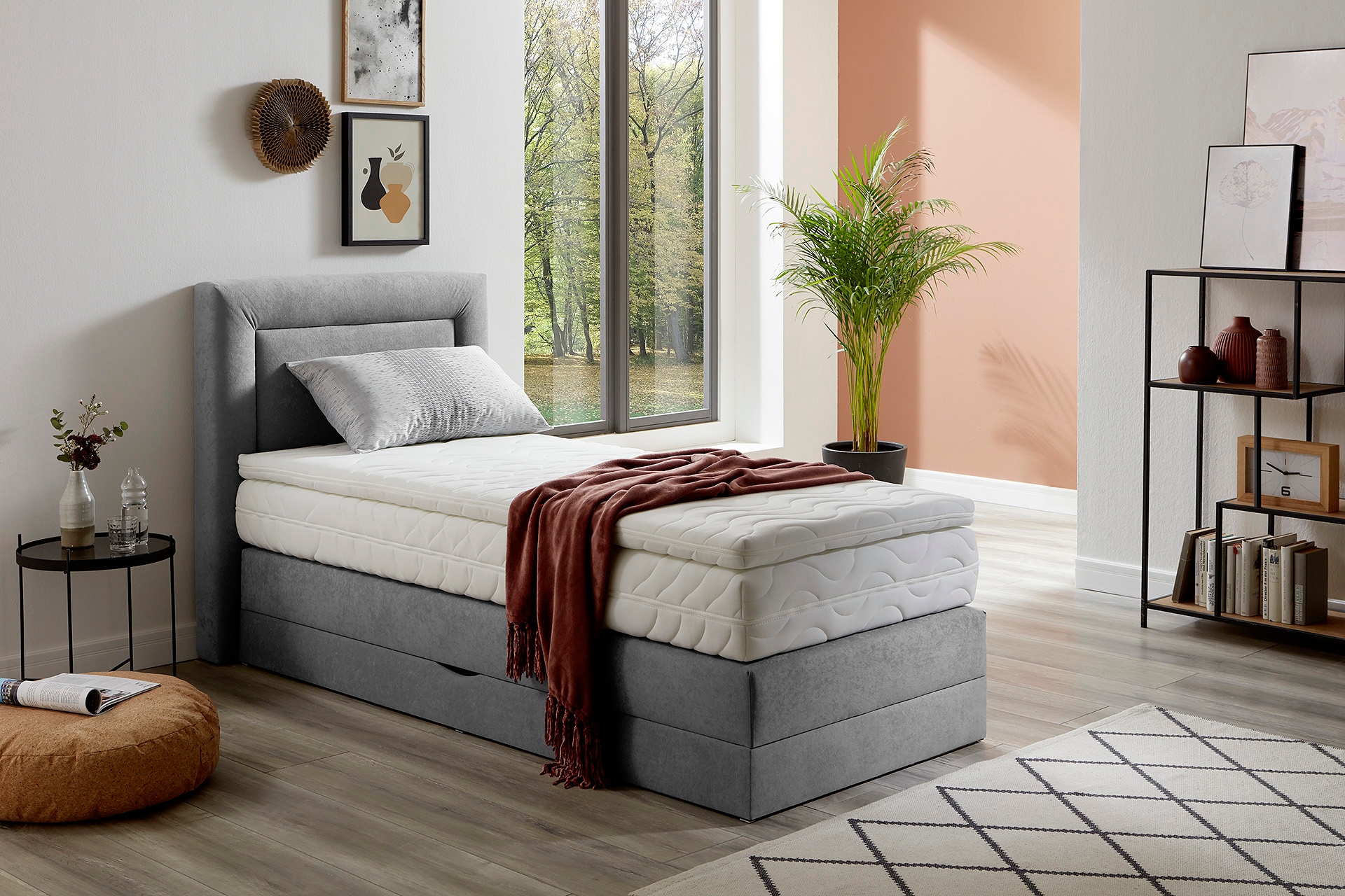 Westfalia Schlafkomfort Boxspringbett wahlweise mit Bettkasten und Topper günstig online kaufen