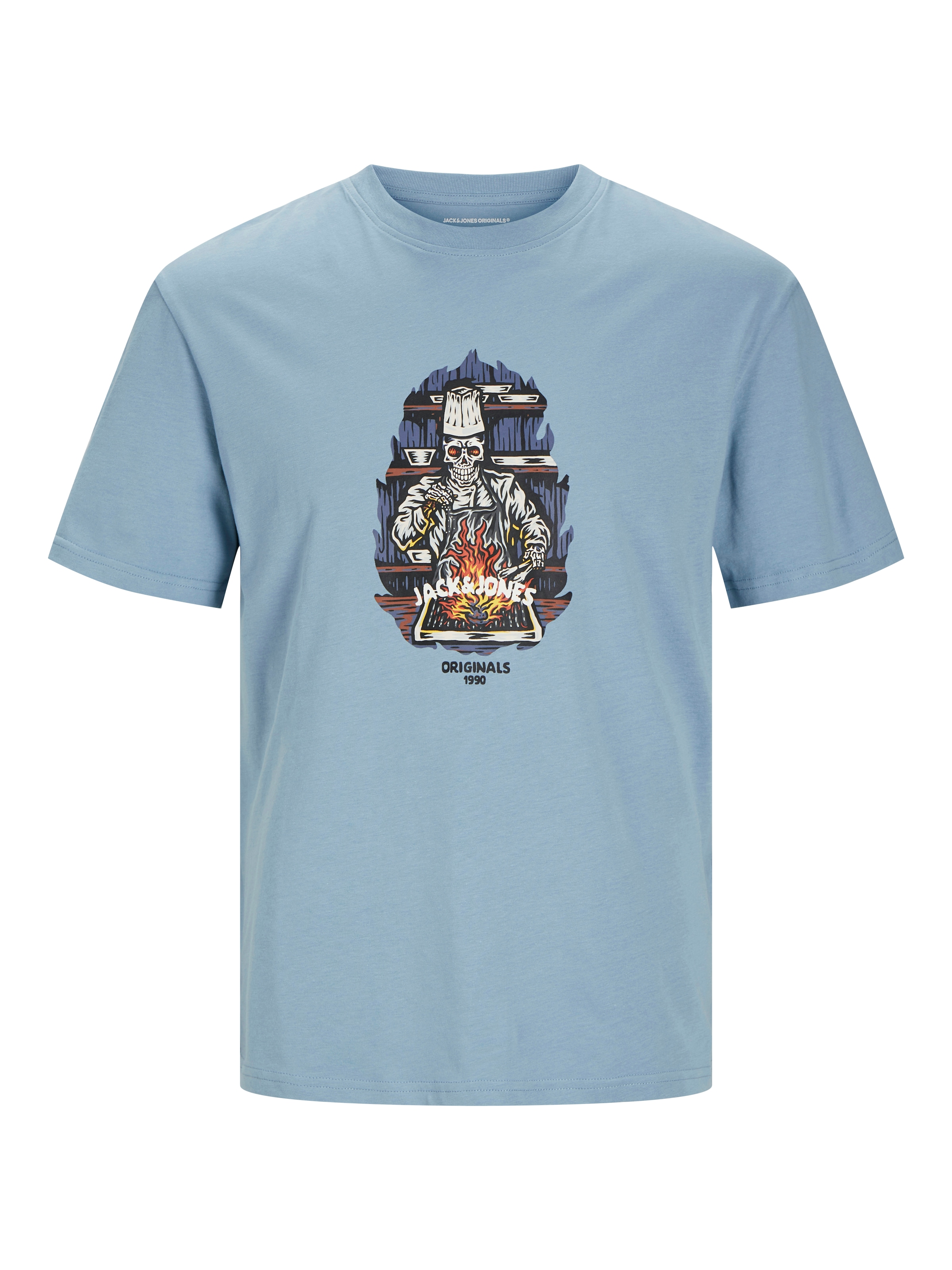Jack & Jones Rundhalsshirt »JORSEVEN SKULL TEE SS CREW NECK SN«