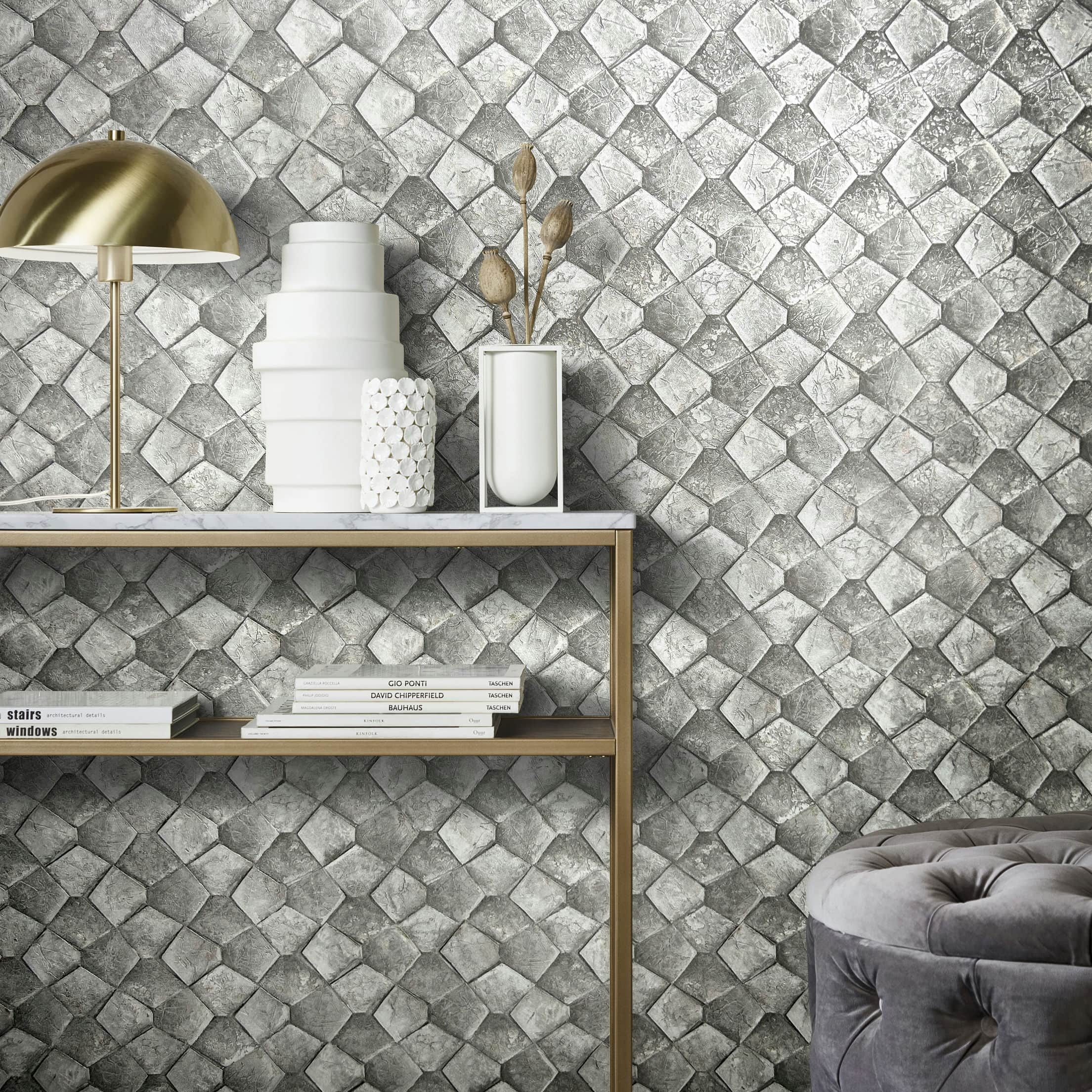 Marburg Vliestapete »Tapete Pentagraphic Wallpaper«, 3D-Optik, moderne Vliestapete für Wohnzimmer Schlafzimmer Küche