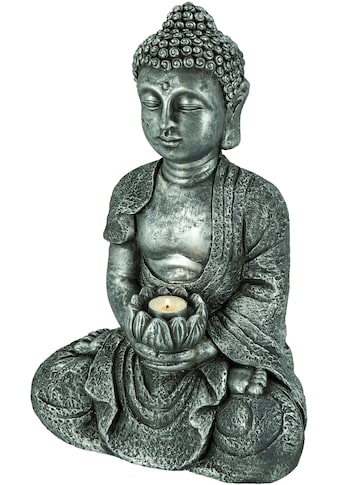 NOOR LIVING Kerzenhalter »Buddha«, (1 St.), sitzend, aus Magnesia kaufen