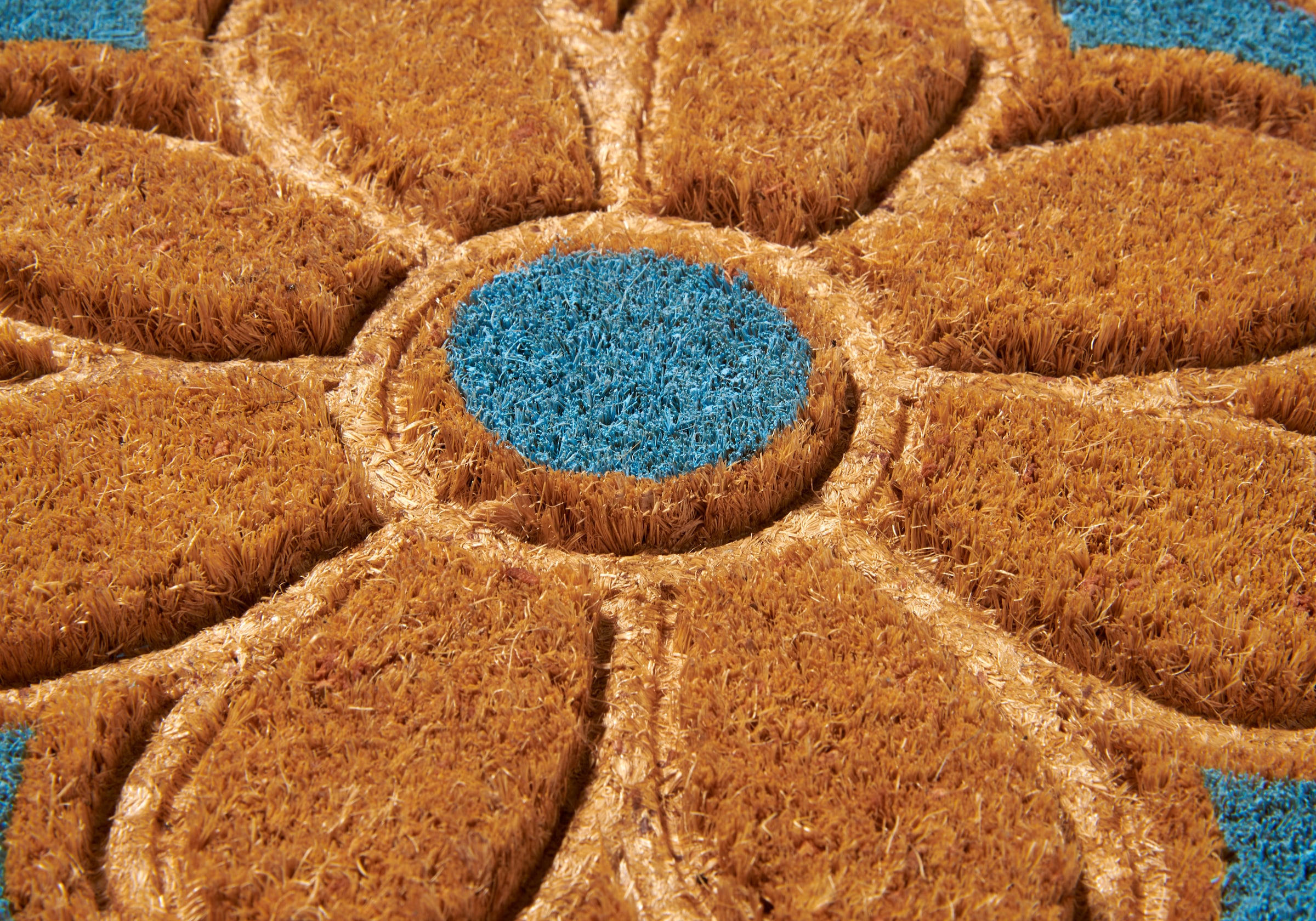 HANSE Home Fußmatte »Mix Mats Kokos Flowers, Türmatte«, rechteckig, 15 mm Höhe, Strapazierfähig, pflegeleicht, robust, wetterfest, UV-beständig