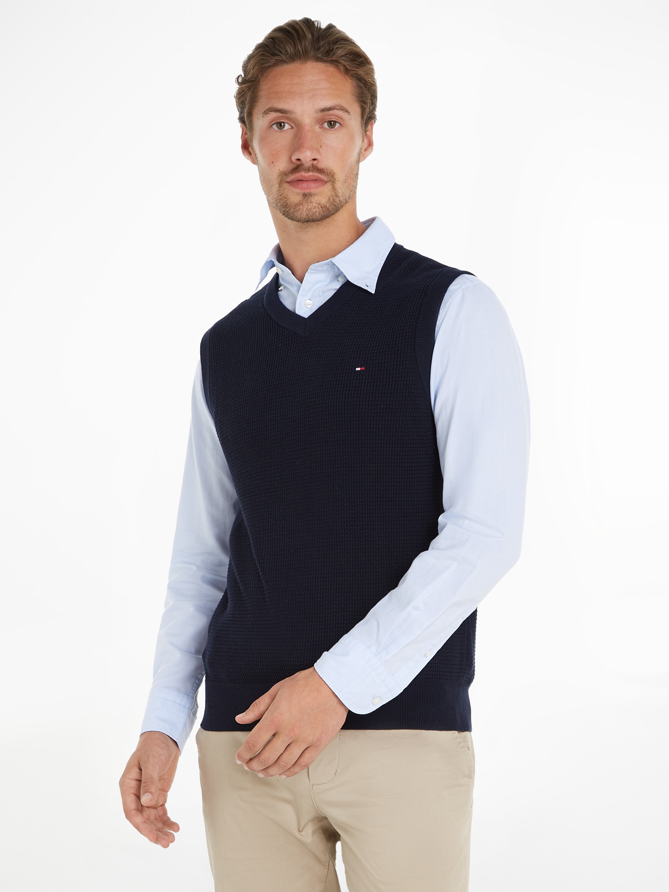 Pullunder »REFINED STRUCTURE VEST«, mit feiner Struktur