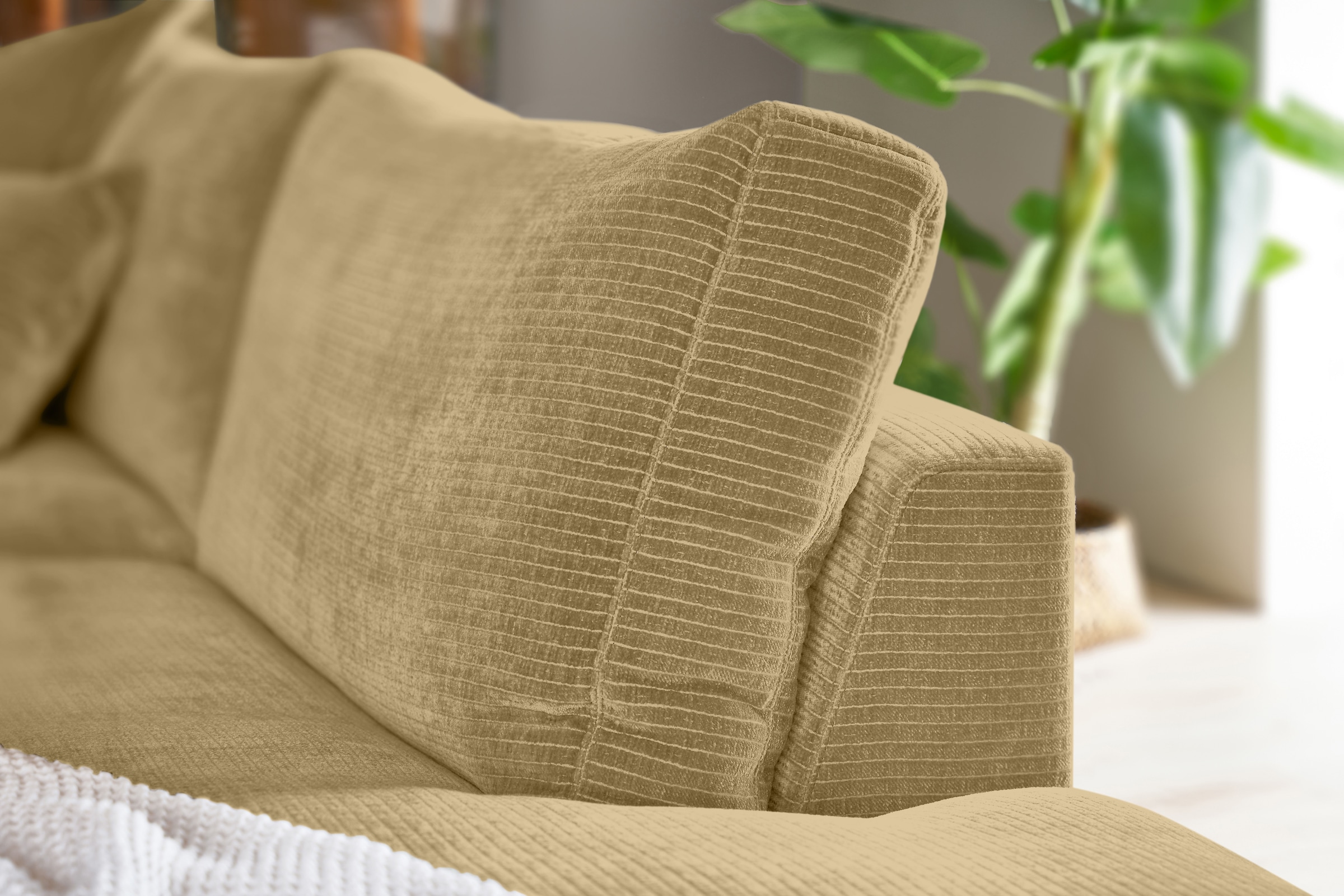 Musterring Ecksofa »Lucia«, verschiedene Farben, großer Longchair mit Armlehne, B330 x T190 cm