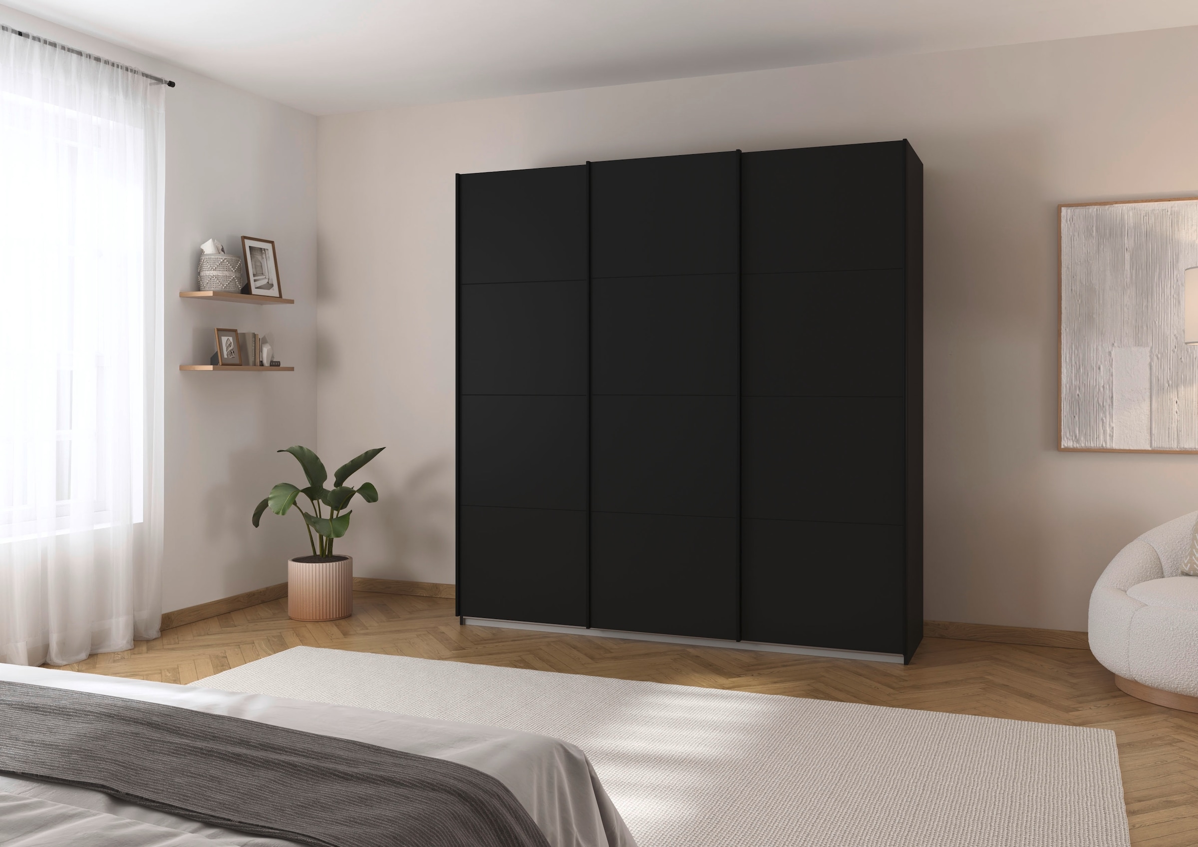 rauch Schwebetürenschrank »Kleiderschrank Schrank Garderobe Ankleide TOPSELLER OTELI« 3 Ausstattungen BASIC/CLASSIC/PREMIUM (inkl. SOFT-CLOSE-FUNKTION),  Breiten 203/271/315/360 cm Höhen 210/229 cm MADE IN GERMANY