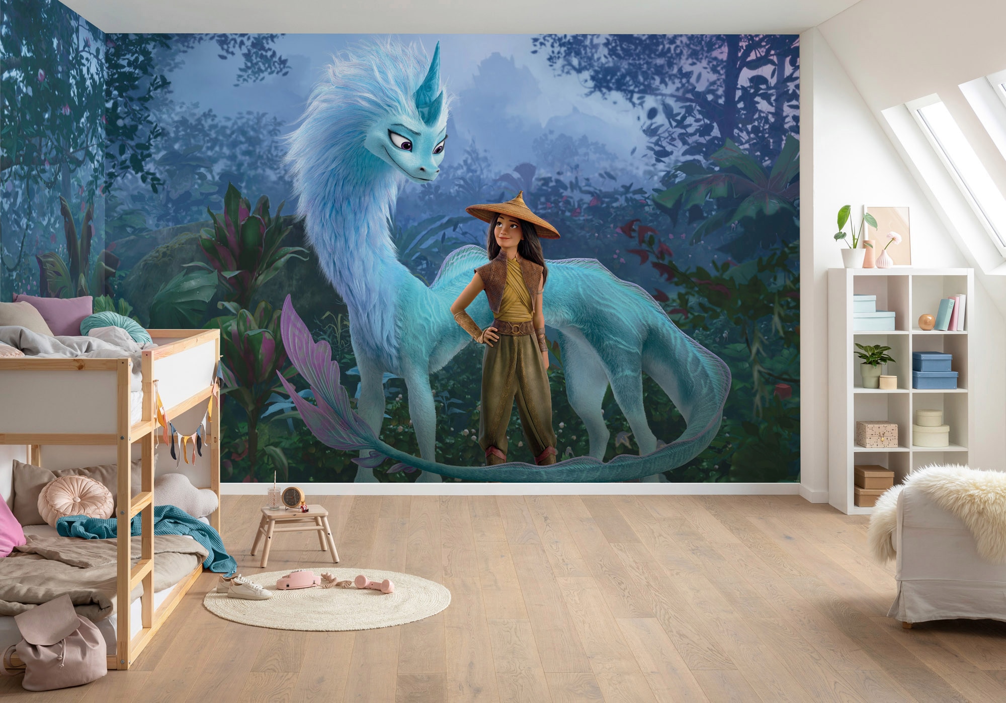 Komar Vliestapete »Digitaldruck Vlies - Raya Jungle - Größe 500 x 250 cm«, bedruckt, Kinderzimmer