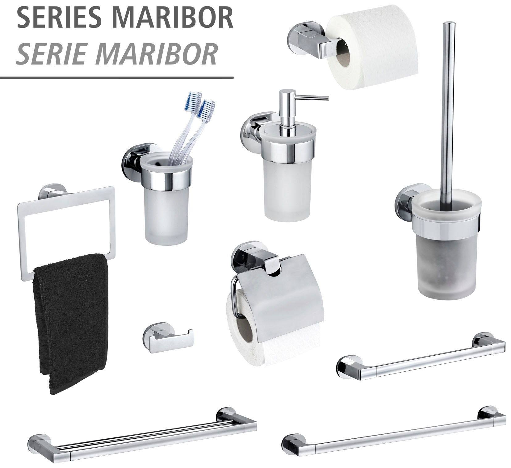 WENKO Handtuchstange »UV-Loc® Maribor« befestigen ohne Bohren