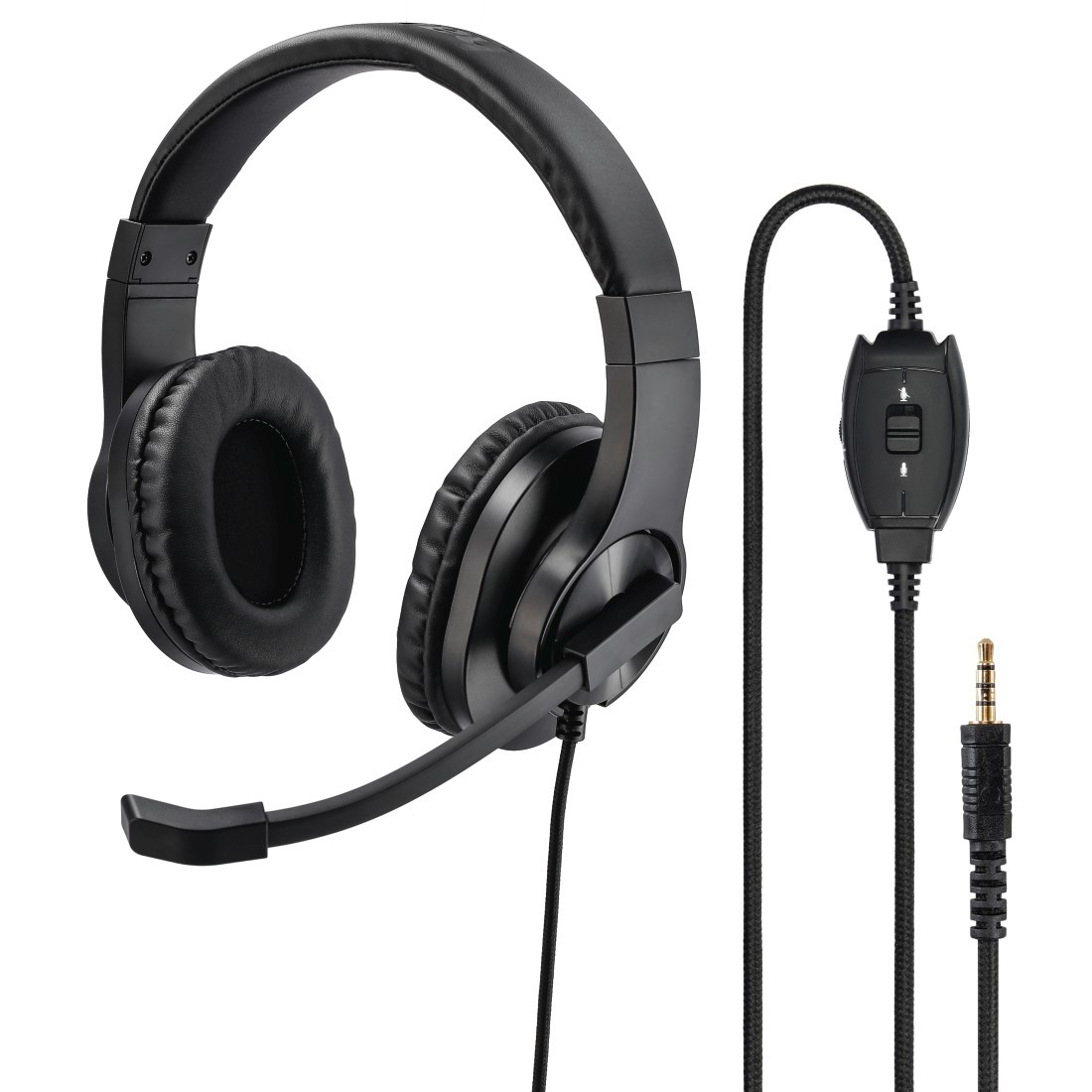 Hama PC-Office-Headset "HS-P350", Stereo, Schwarz auf ...