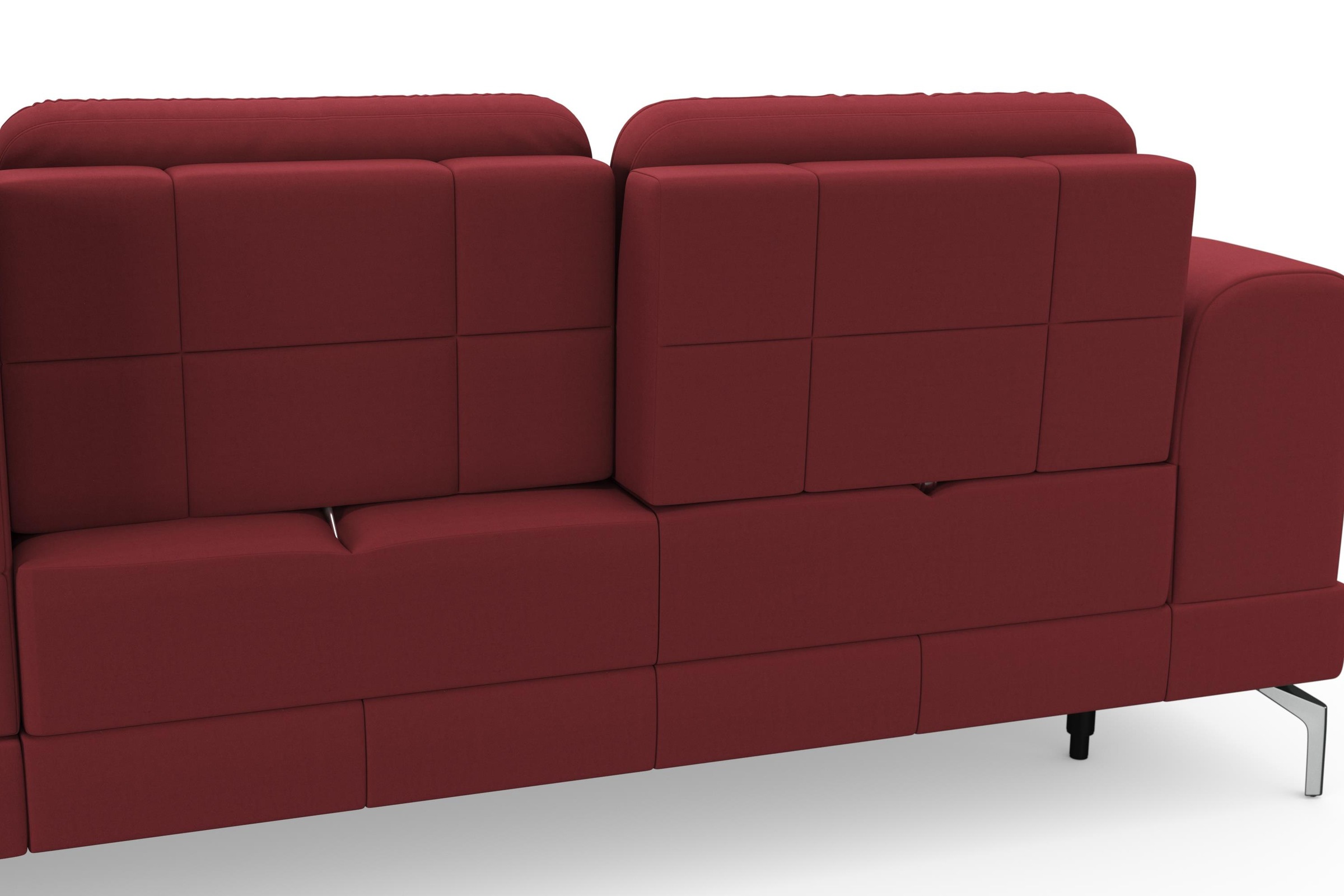 sit&more Ecksofa »Bendigo L-Form«, inklusive Sitztiefenverstellung, Bodenfreiheit 15 cm, 2 Fußfarben