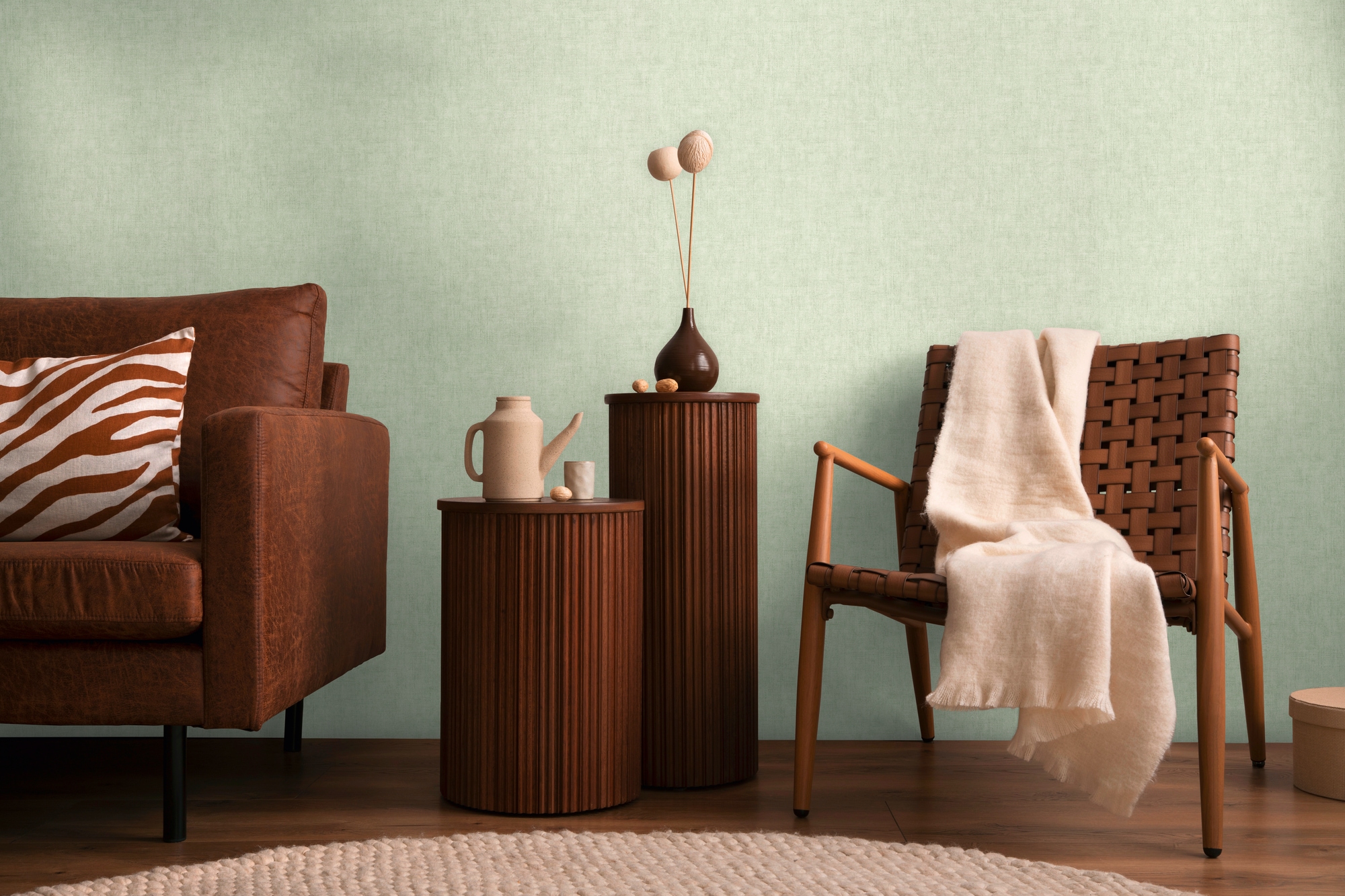 CosmoLiving by Cosmopolitan Vliestapete »Uni-Textur Vliestapete« matt strukturiert Sanfte Uni-Struktur für ruhige Räume