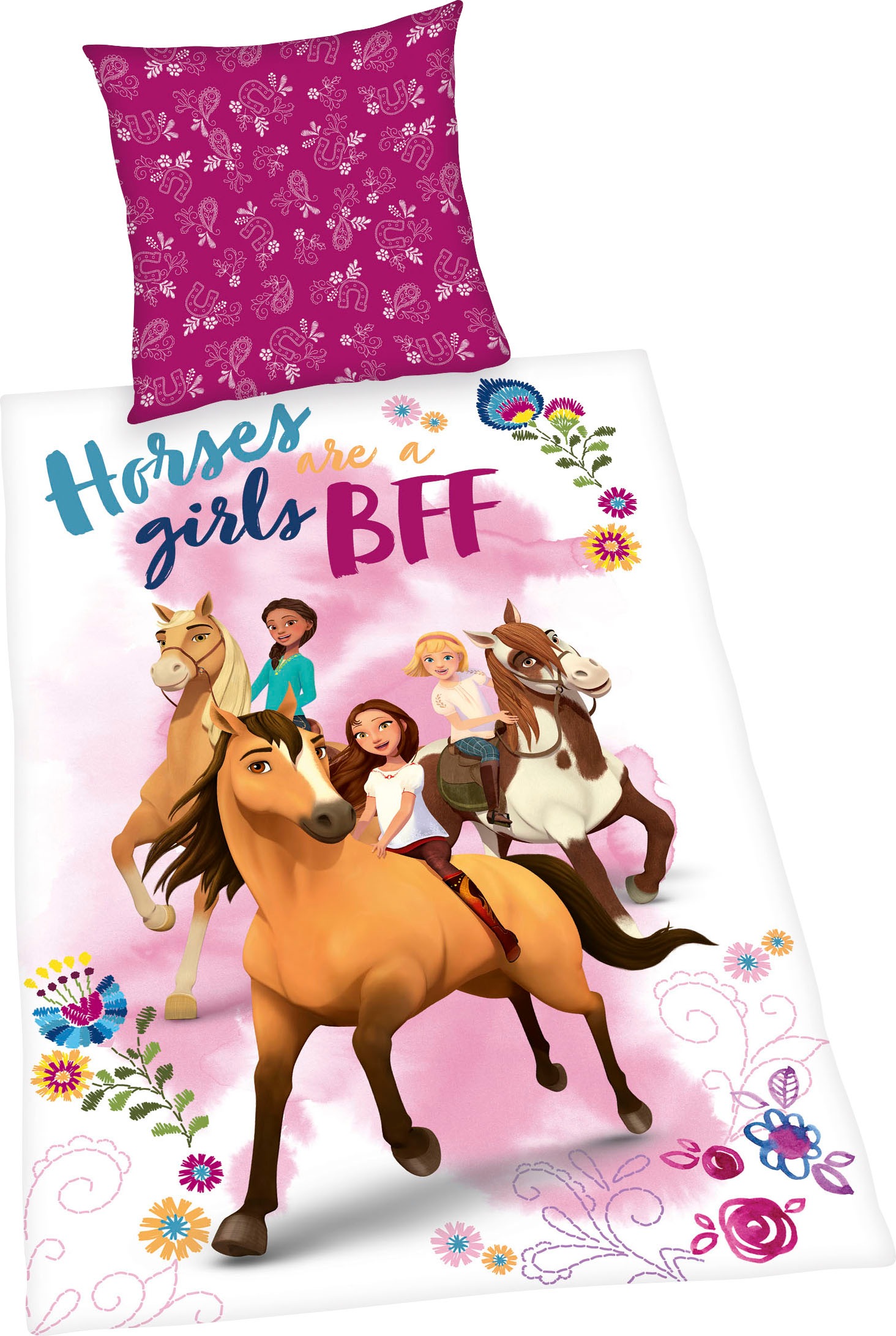 Kinderbettwäsche »Spirit«, (2 tlg.), mit tollem Motiv günstig online kaufen