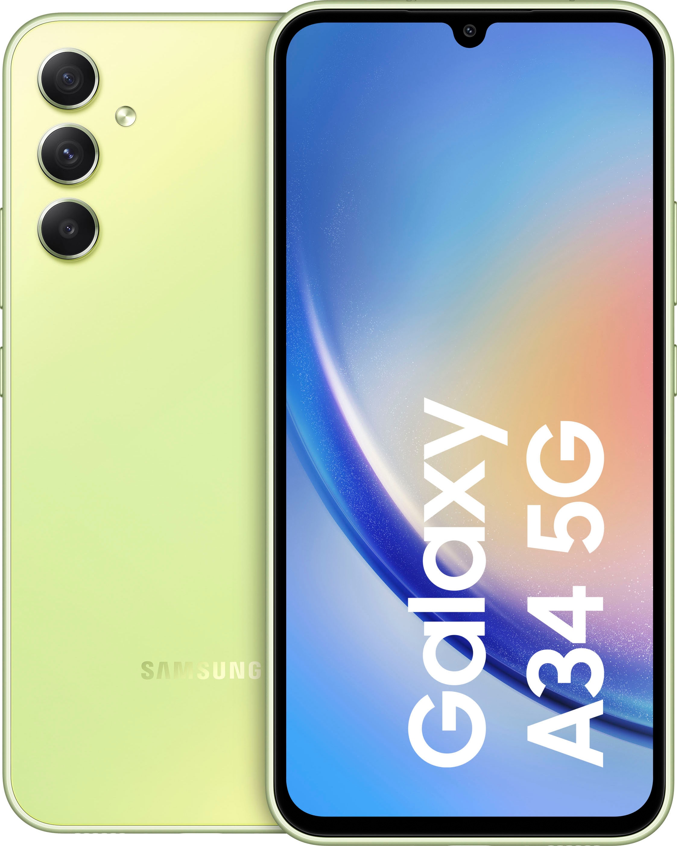 Smartphone »Galaxy A34 5G 128GB«, leicht grün, 16,65 cm/6,6 Zoll, 128 GB...